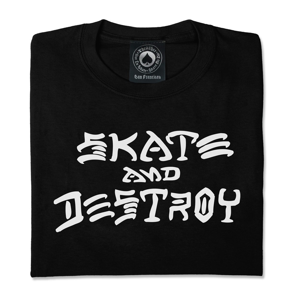 Thrasher Skate and Destroy Black T-Shirt 110103