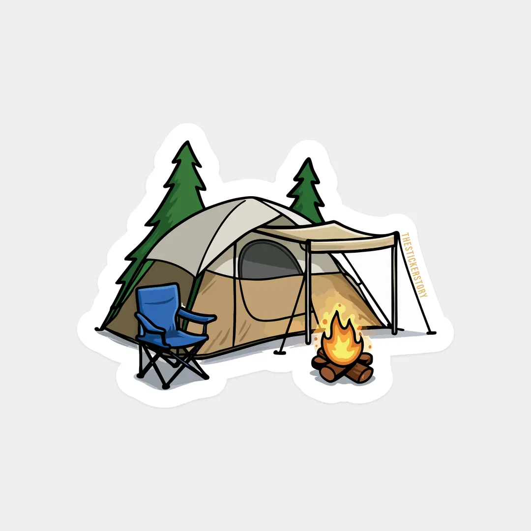 Minimal Kamp Sticker | The Sticker Story