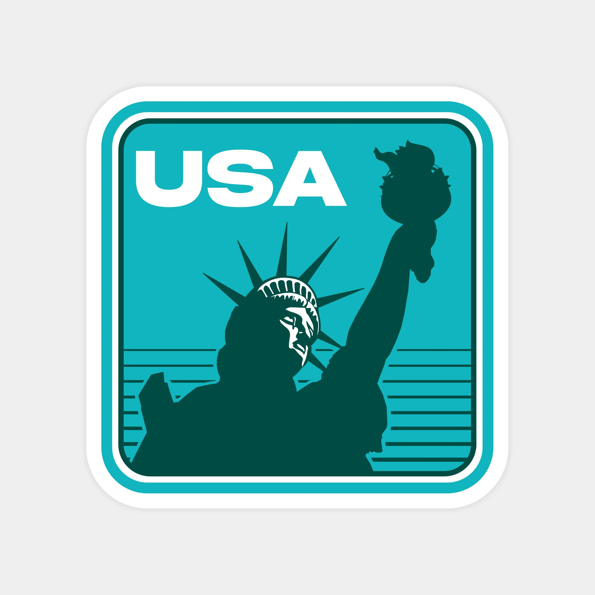 ABD Özgürlük Heykeli Sticker | The Sticker Story