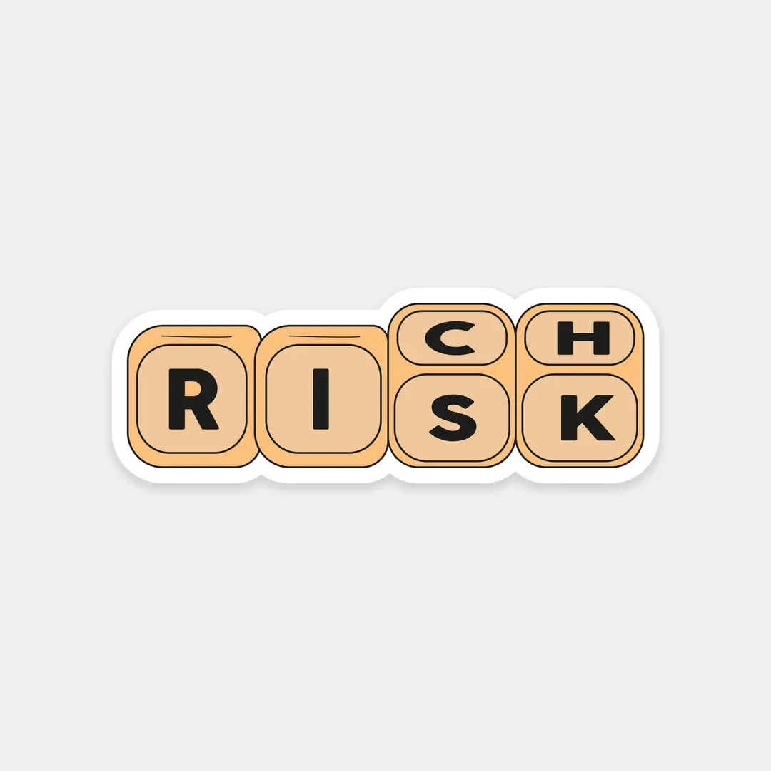 Know The Risks Sticker Risk Rich Sticker | The Sticker Story
