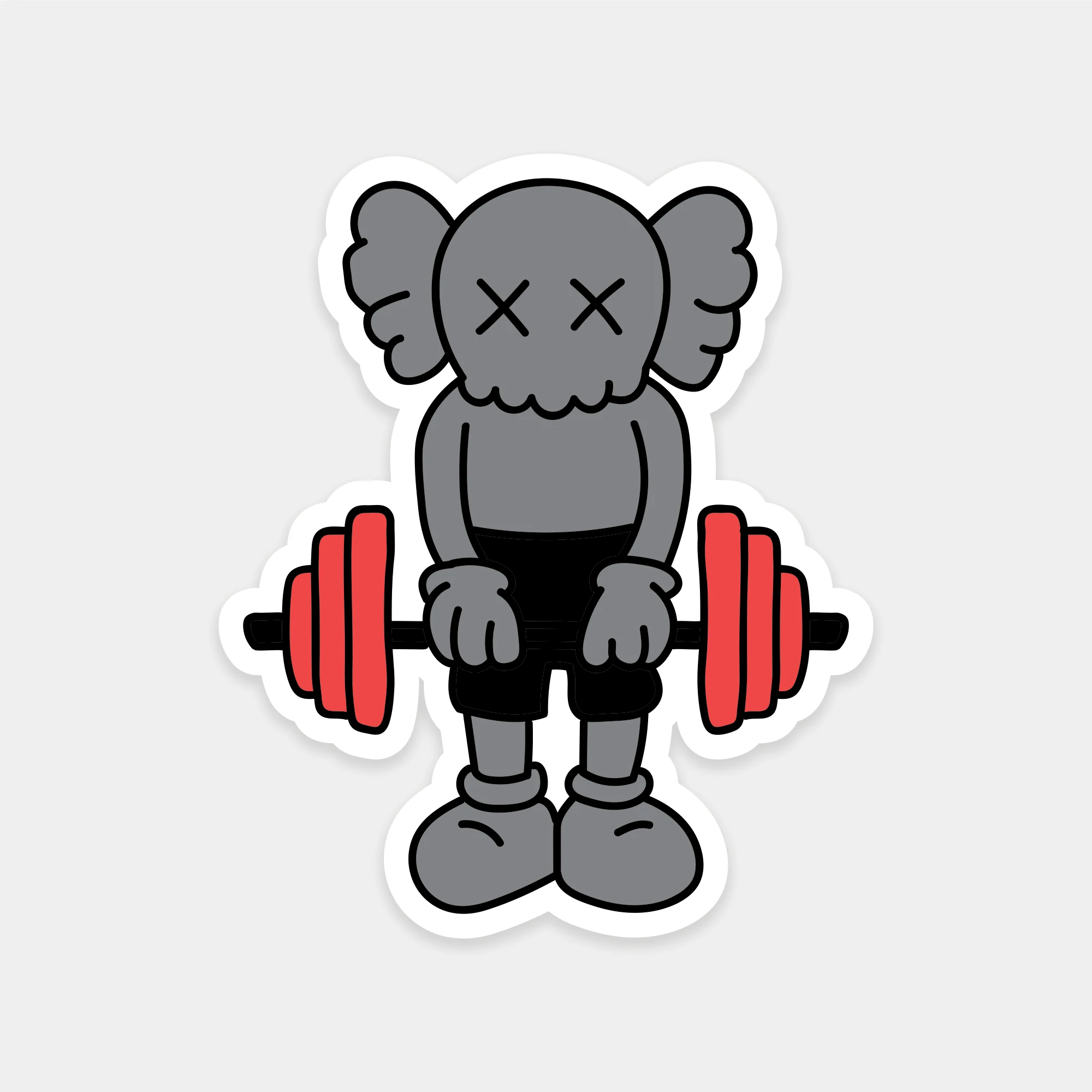 Sokak Tarzı Dead Lift Sticker
