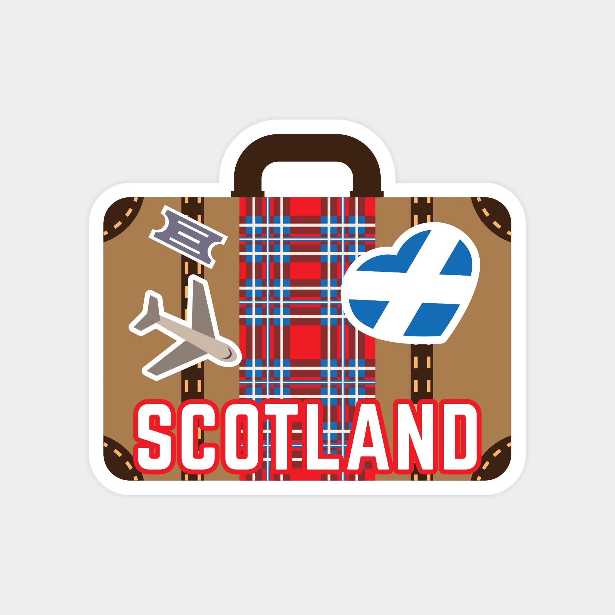 Scotland Sticker Poster I Love Scotland Sticker | The Sticker Story