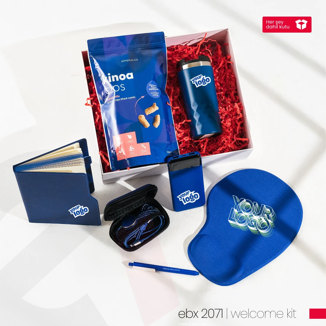 Lacivert Hoşgeldin Seti - Kurumsal Welcome Kit