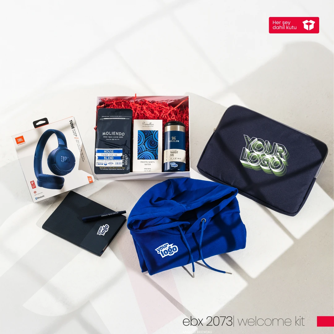 Lacivert Hoşgeldin Seti 3 - Kurumsal Welcome Kit