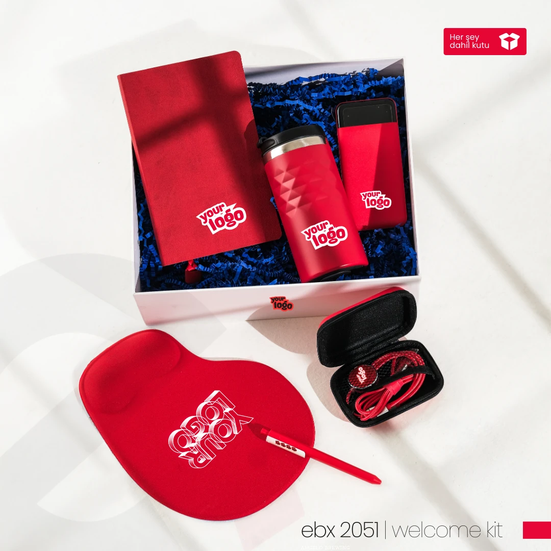 Kırmızı Hoşgeldin Seti - Kurumsal Welcome Kit