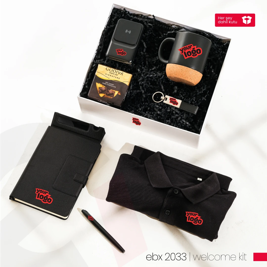 Siyah Hoşgeldin Seti 2 - Kurumsal Welcome Kit
