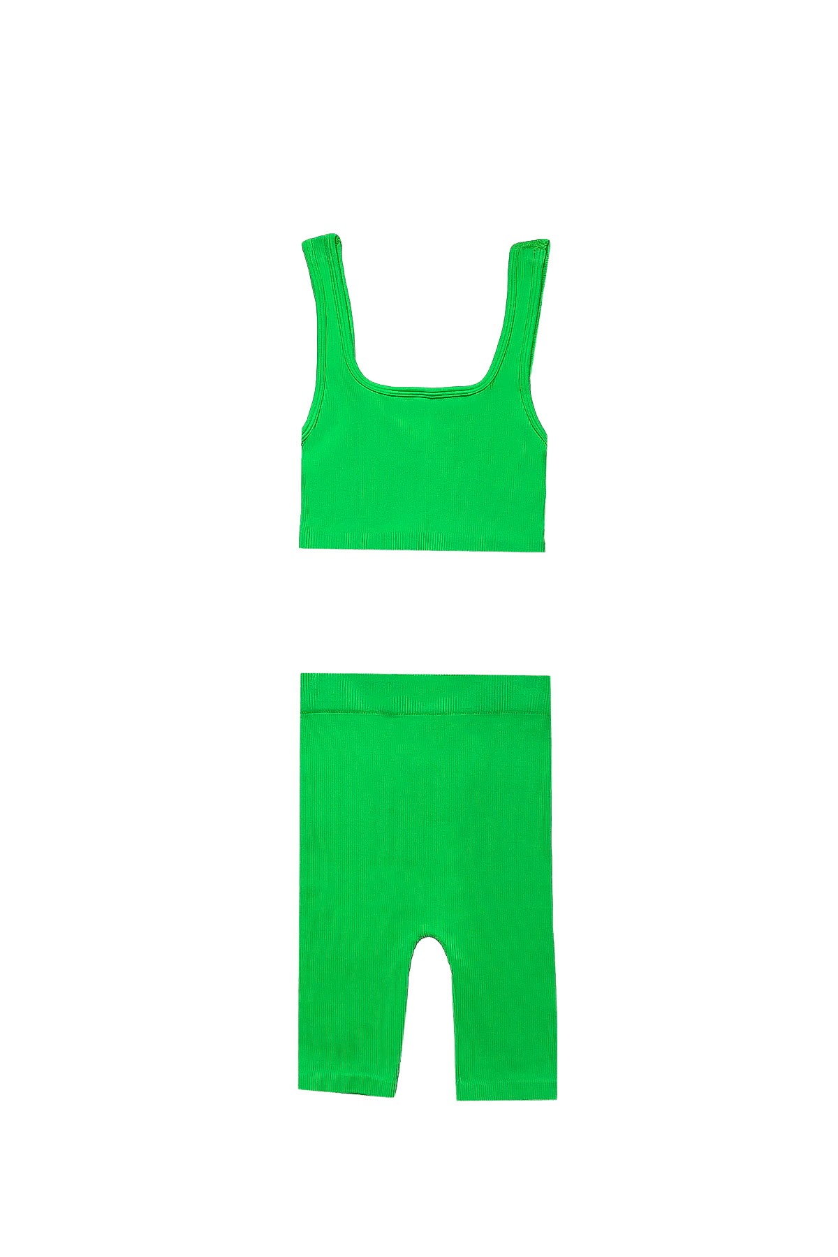 Geo - لباس بدون درزات للبضعة - أخضر نيون