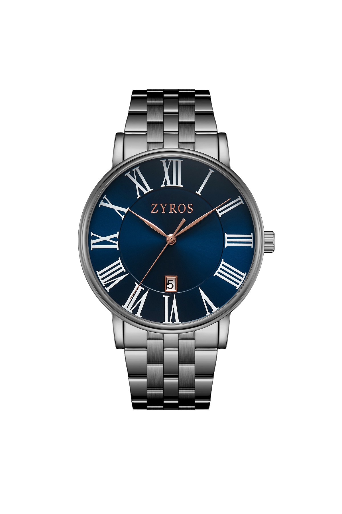 Steve - Steel Band Men's Wristwatch - DARK BLUE