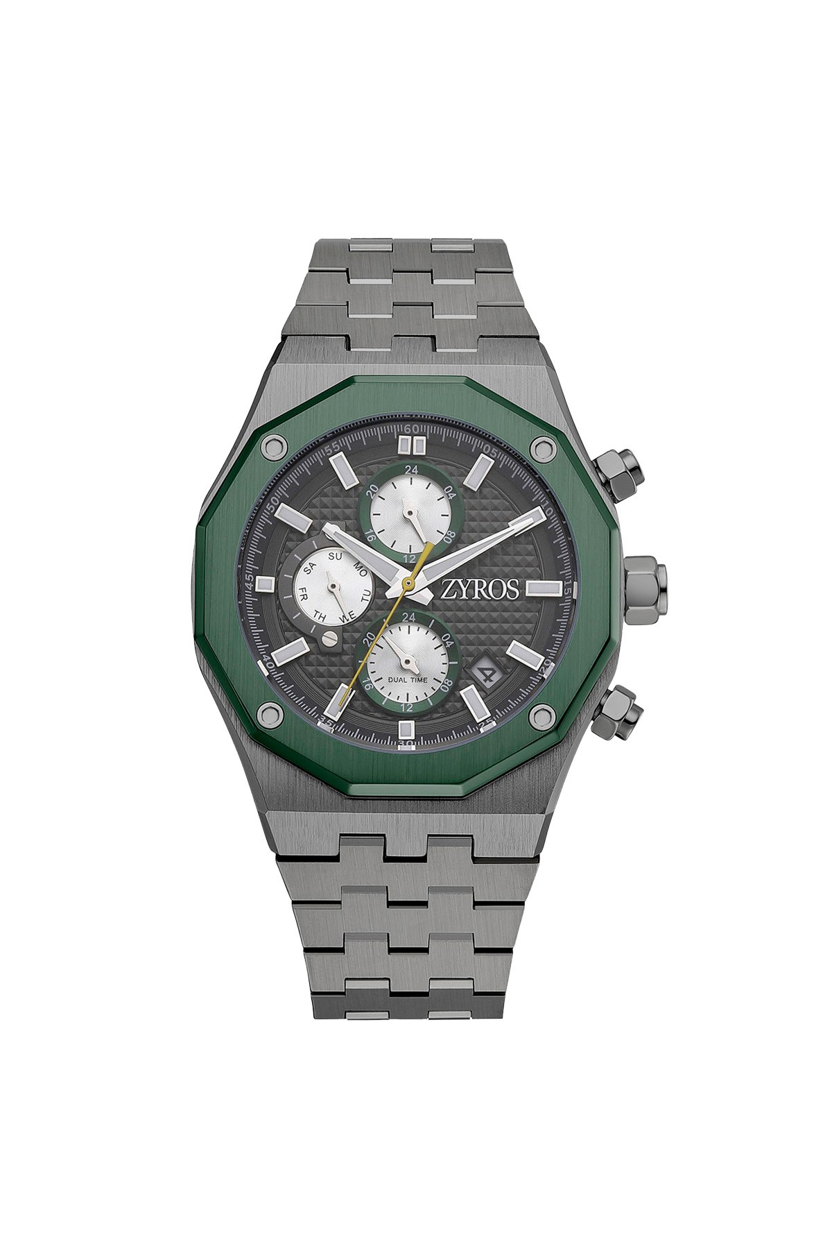 Tony - Steel Strap Men's Wristwatch - GREEN