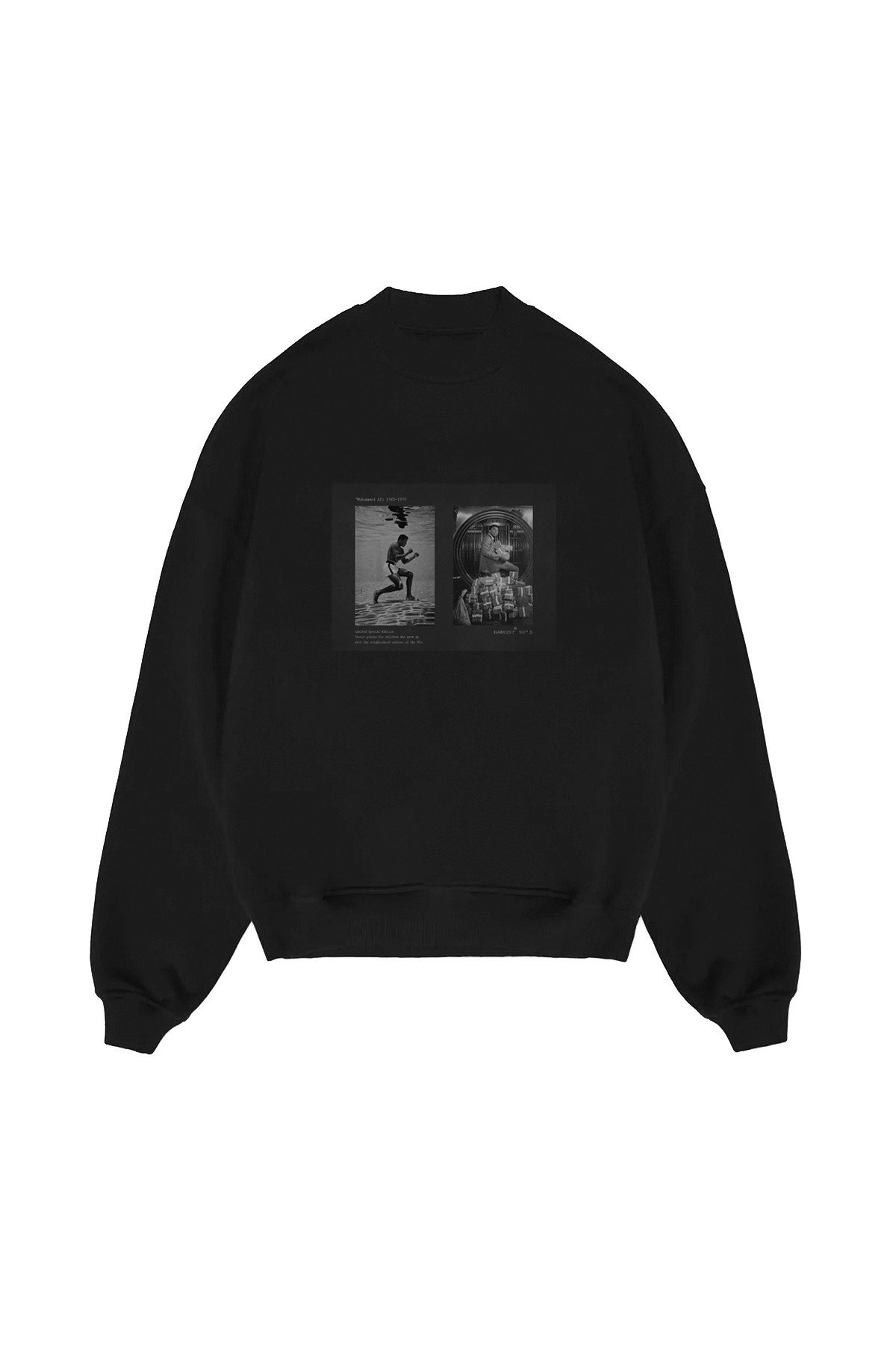 Muhammed Ali - 90'S Club Oversize Sweatshirt - BLACK