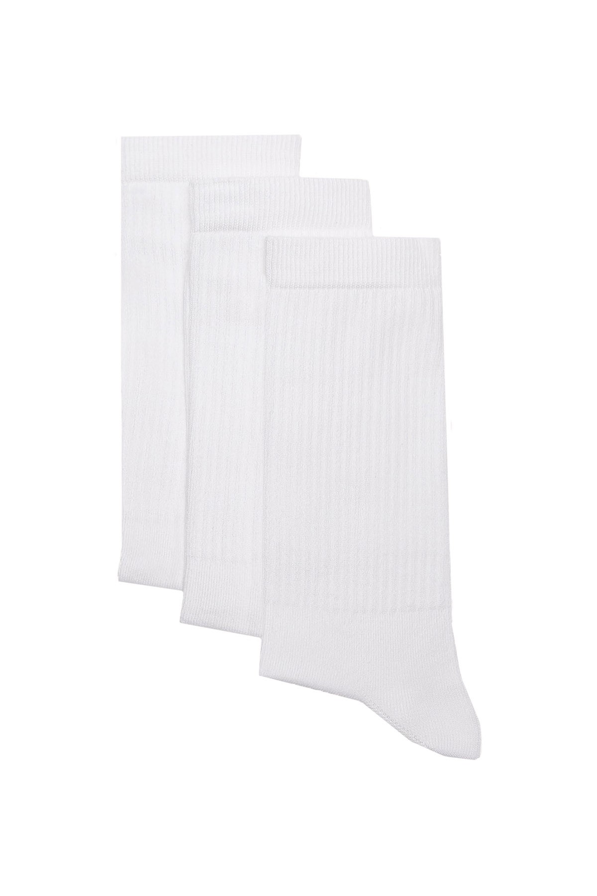 3 Pieces Sports Socks (36-44) - WHITE