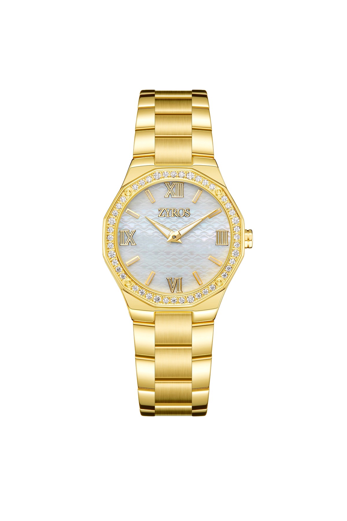 Scarlett - Yellow Steel Strap Women's Wristwatch