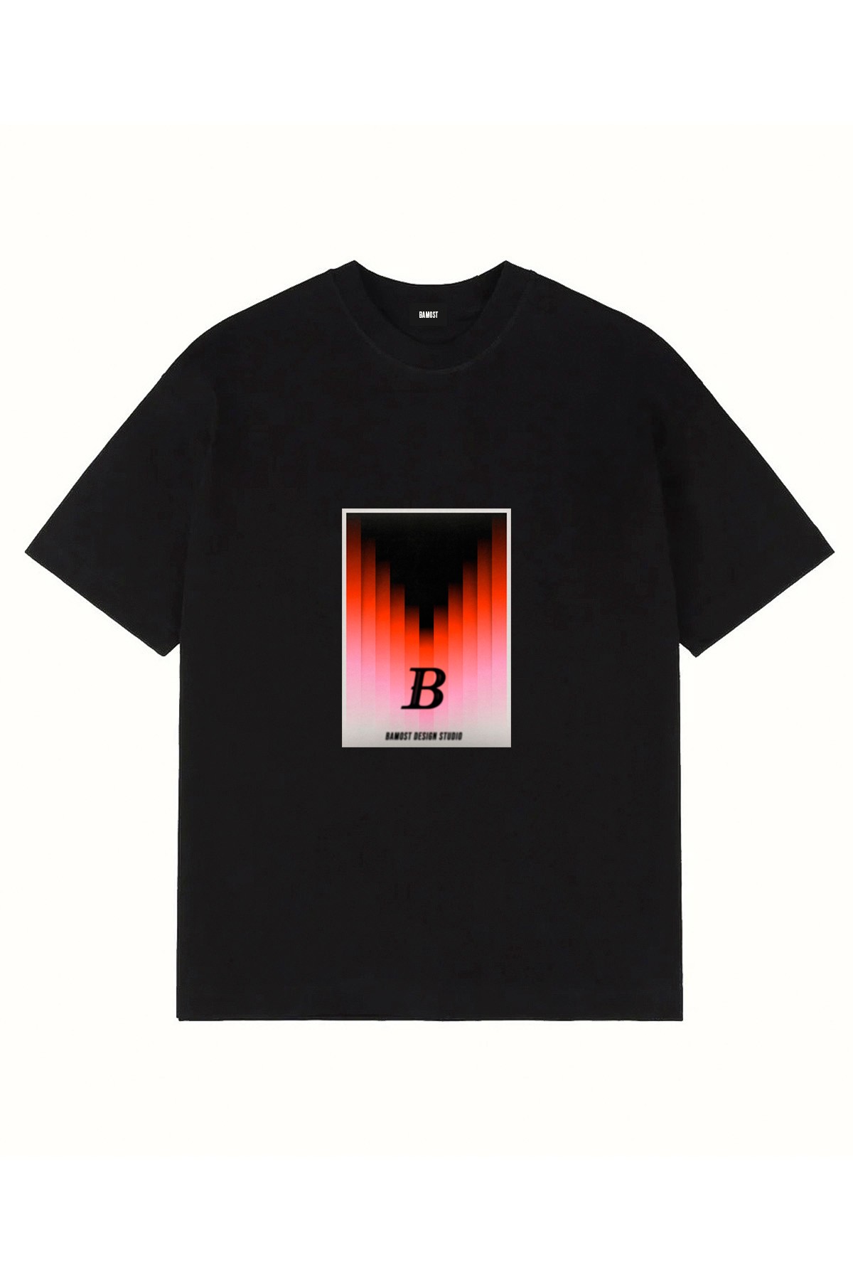 2027 - Oversize Printed T-Shirt - BLACK