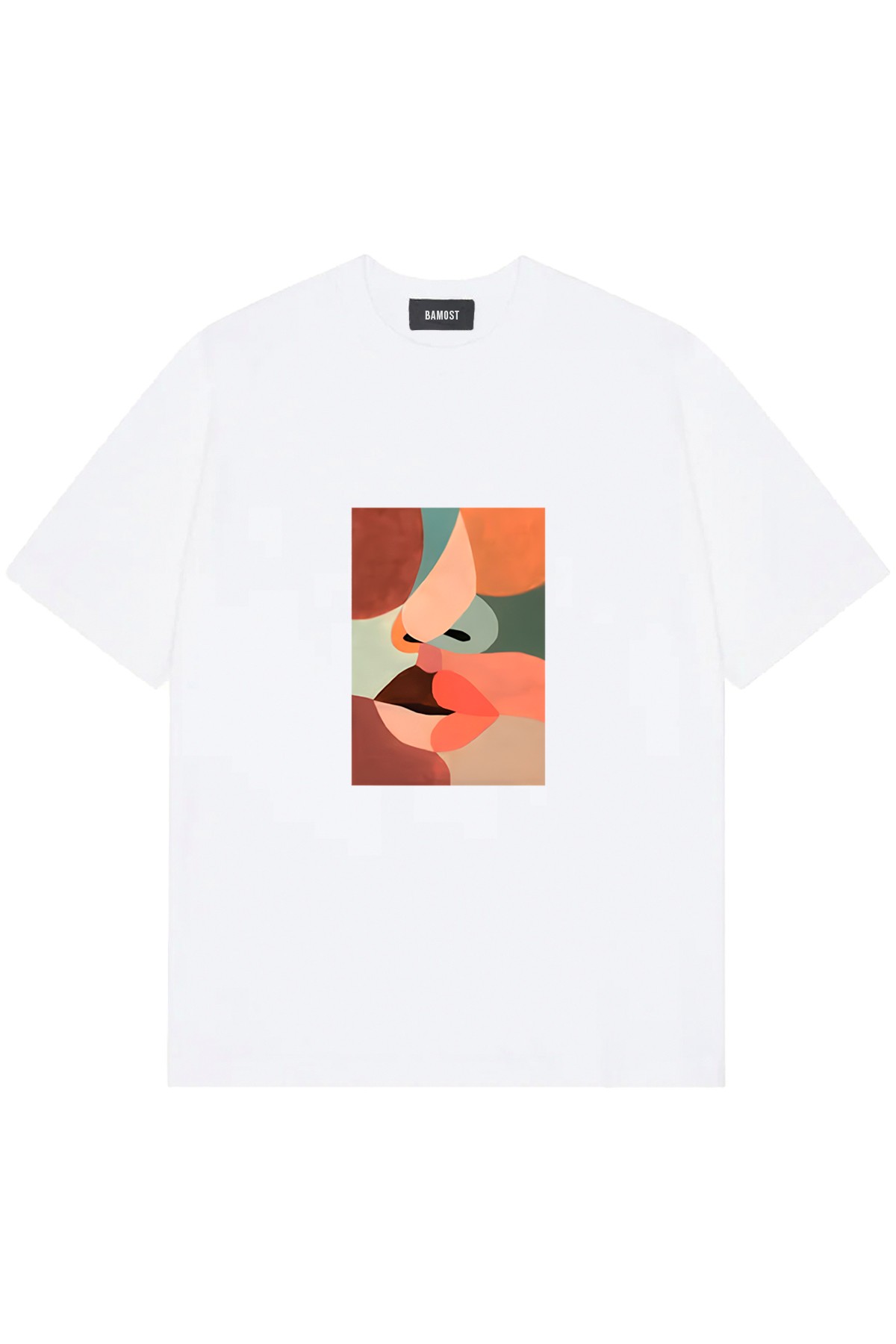 Grafik - Premium Oversize T-Shirt - BEYAZ