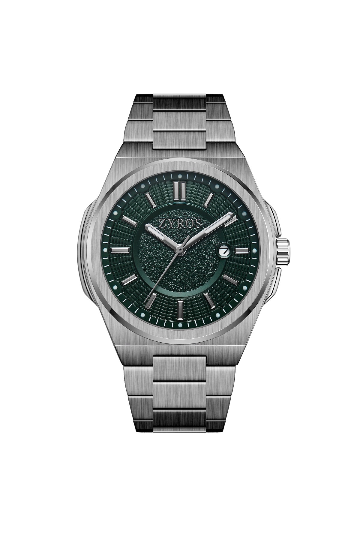 Gabriel - Steel Strap Men's Wristwatch - GREEN