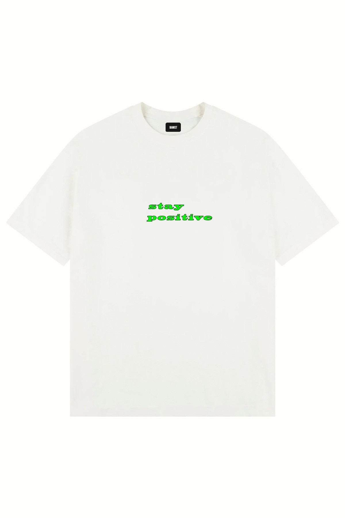 2025 - Oversize Baskılı T-Shirt - BEYAZ