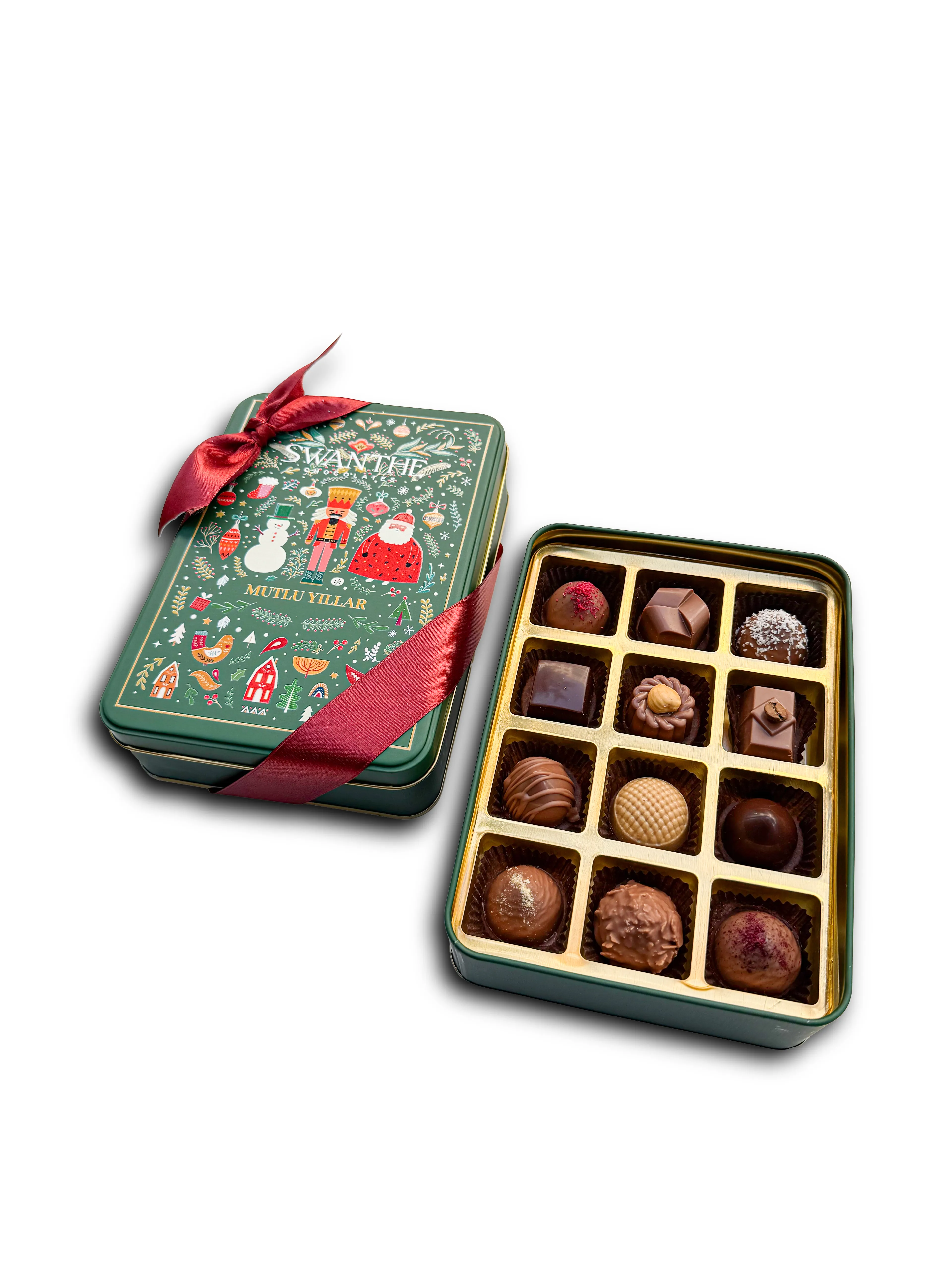 Yılbaşı Özel Teneke Kutu Gurme Çikolatalar