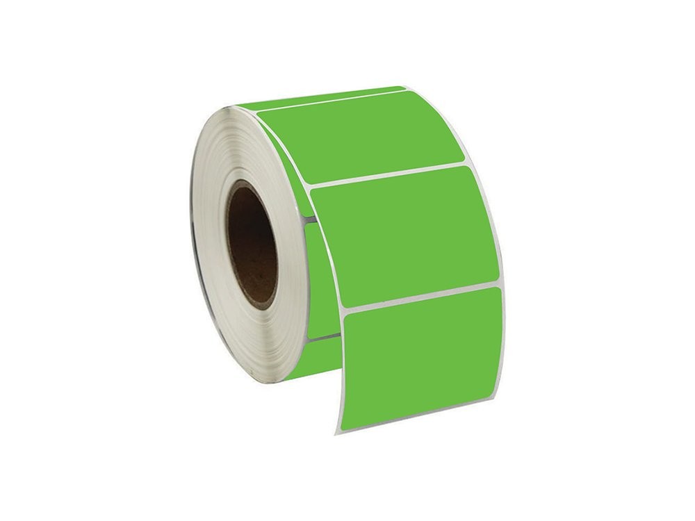 Yeşil Renkli Termal Barkod Etiketi 50x30 1000'li Sarım 10 Rulo
