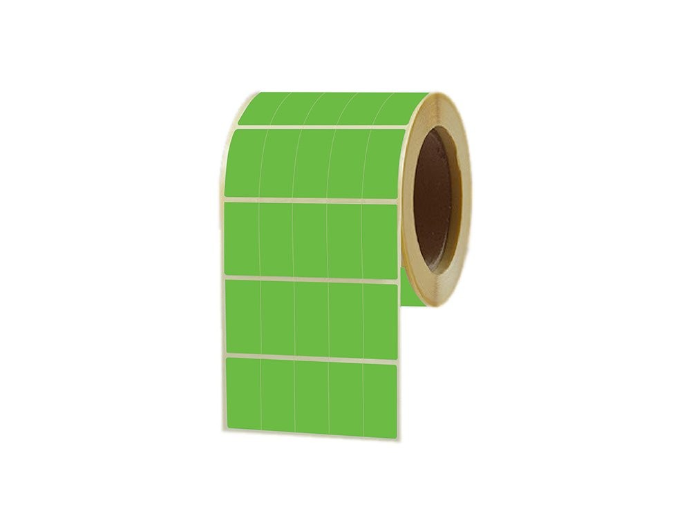 Yeşil Renkli Termal Barkod Etiketi 20x40 5'li 1000'li Sarım 6 Rulo