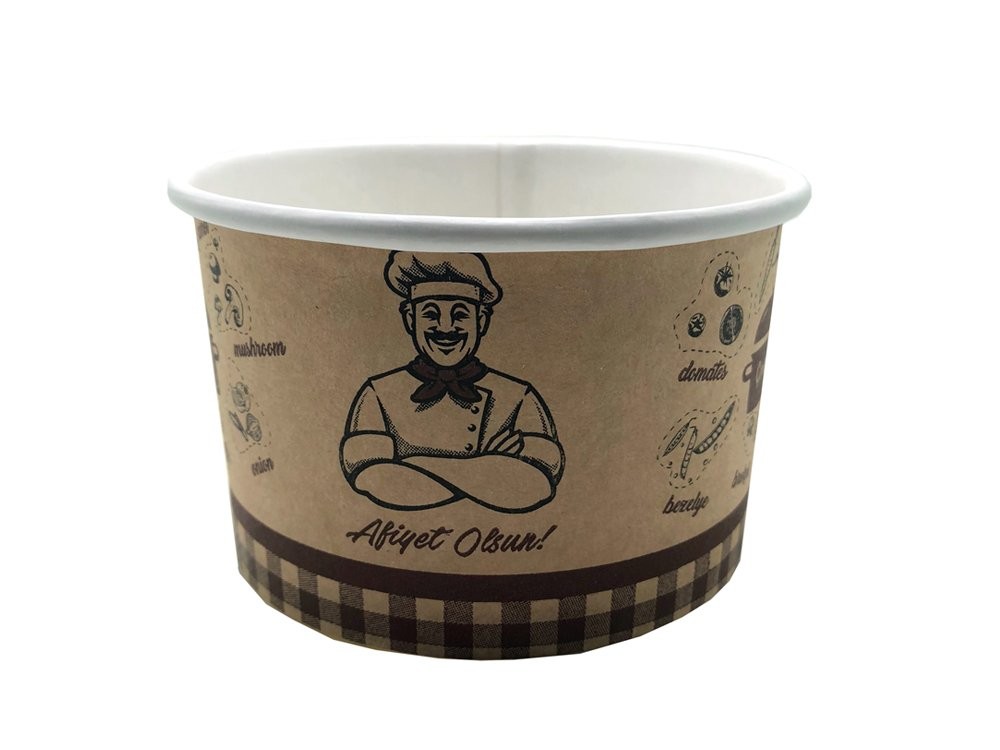 Kraft Çorba Kasesi 16 oz (Kapaklı)