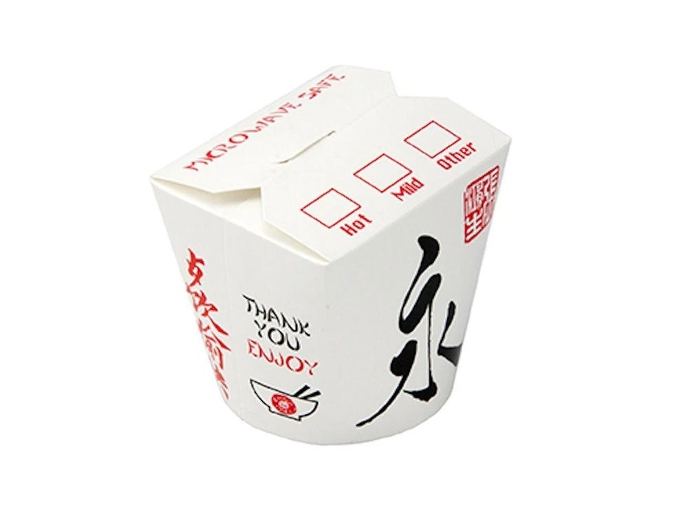 Baskılı Noodle Kutusu 26 Oz (Kilitli Kapak)