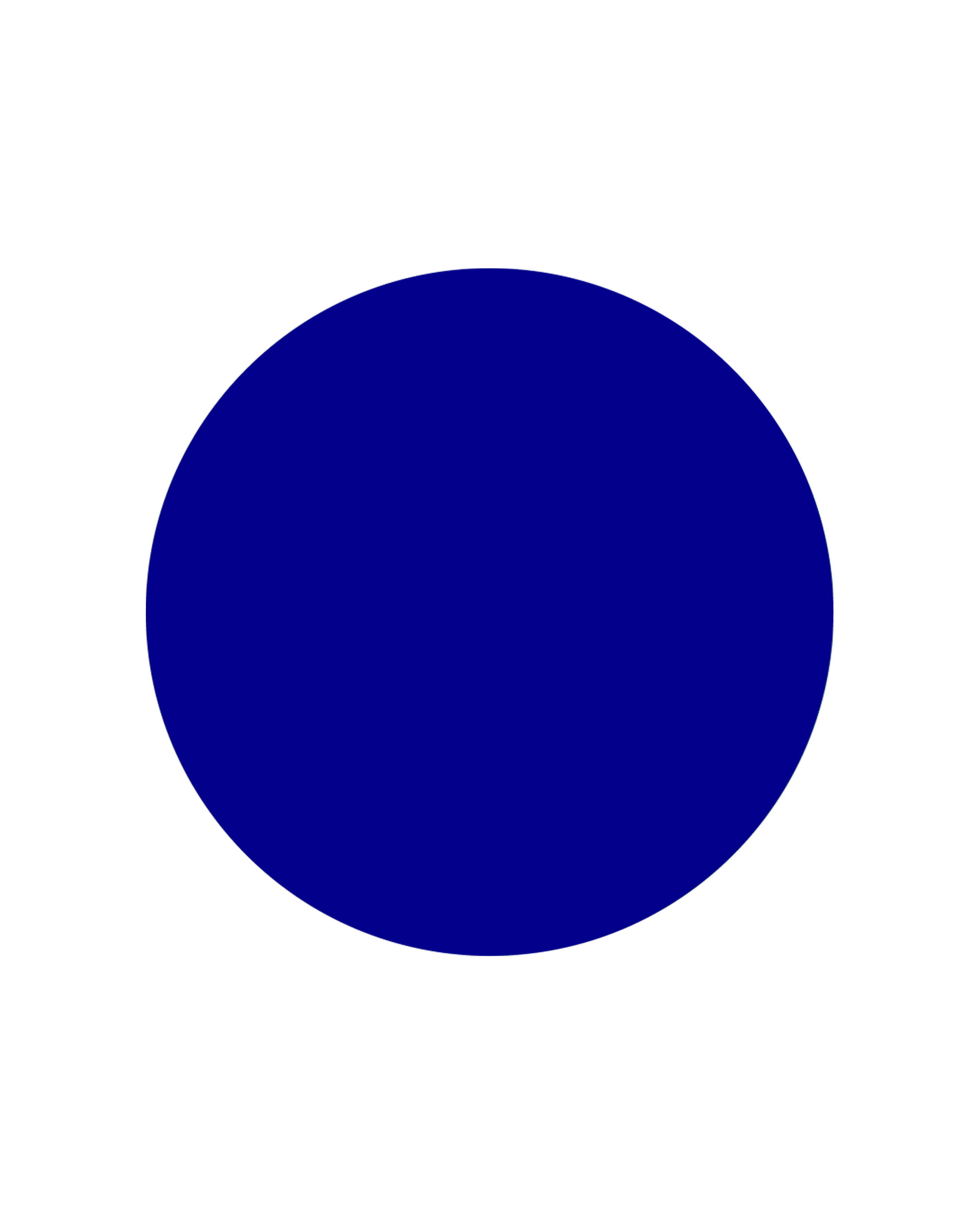 Yuvarlak Renk Etiketi PP Opak Mavi Çap: 25 mm 1 Rulo (500 Adet)