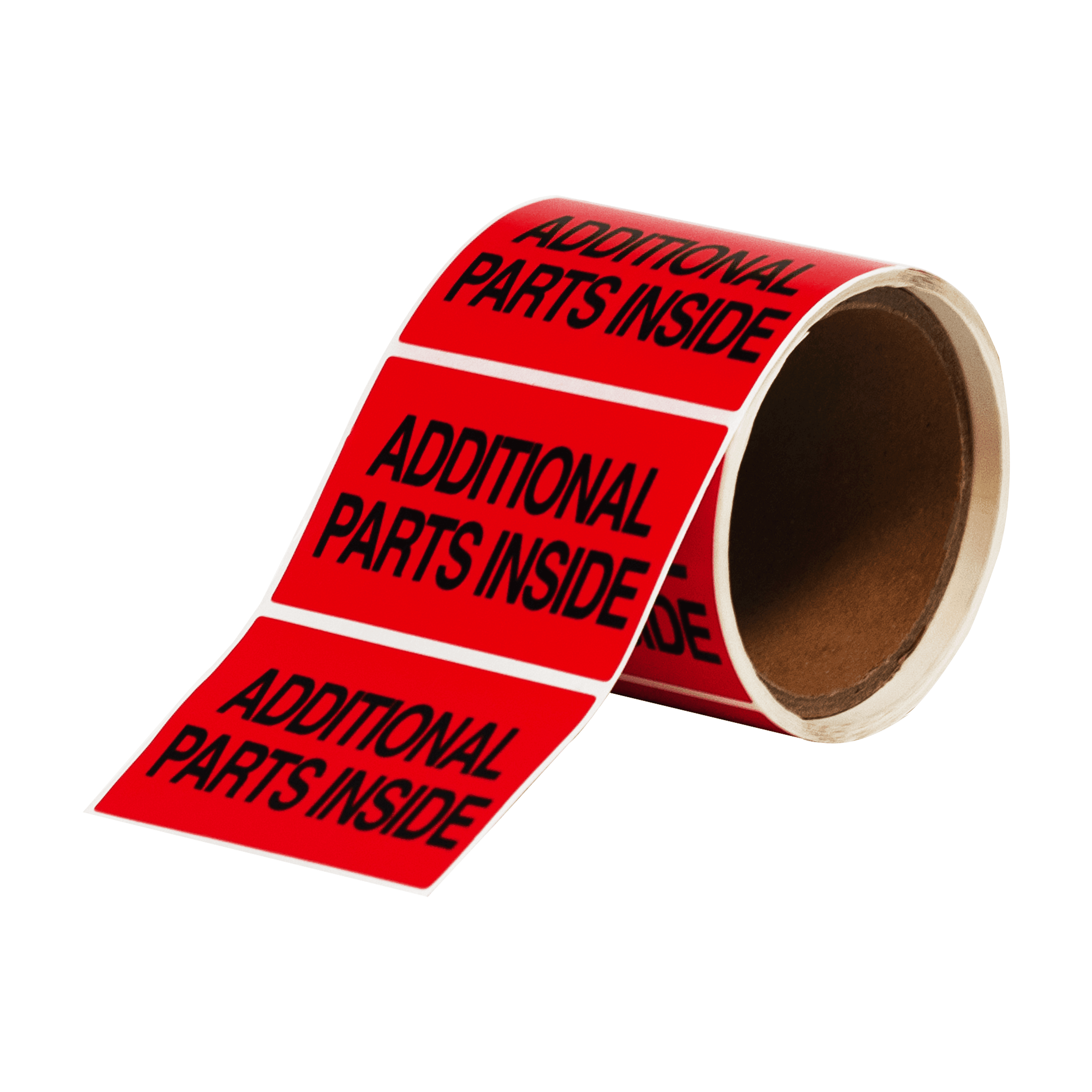 Baskılı Uyarı Etiketi Additional Parts Inside (İçindeki Ek Parçalar) PP Opak 85x55 mm 1 Rulo (250 Adet)