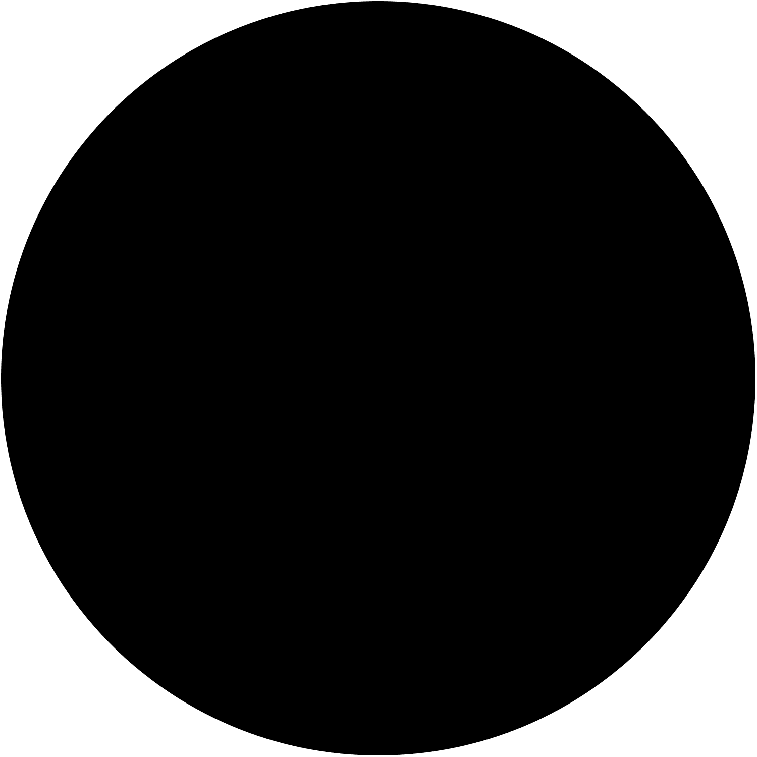 Yuvarlak Renk Etiketi PP Opak Siyah Çap: 50 mm 1 Rulo (250 Adet)