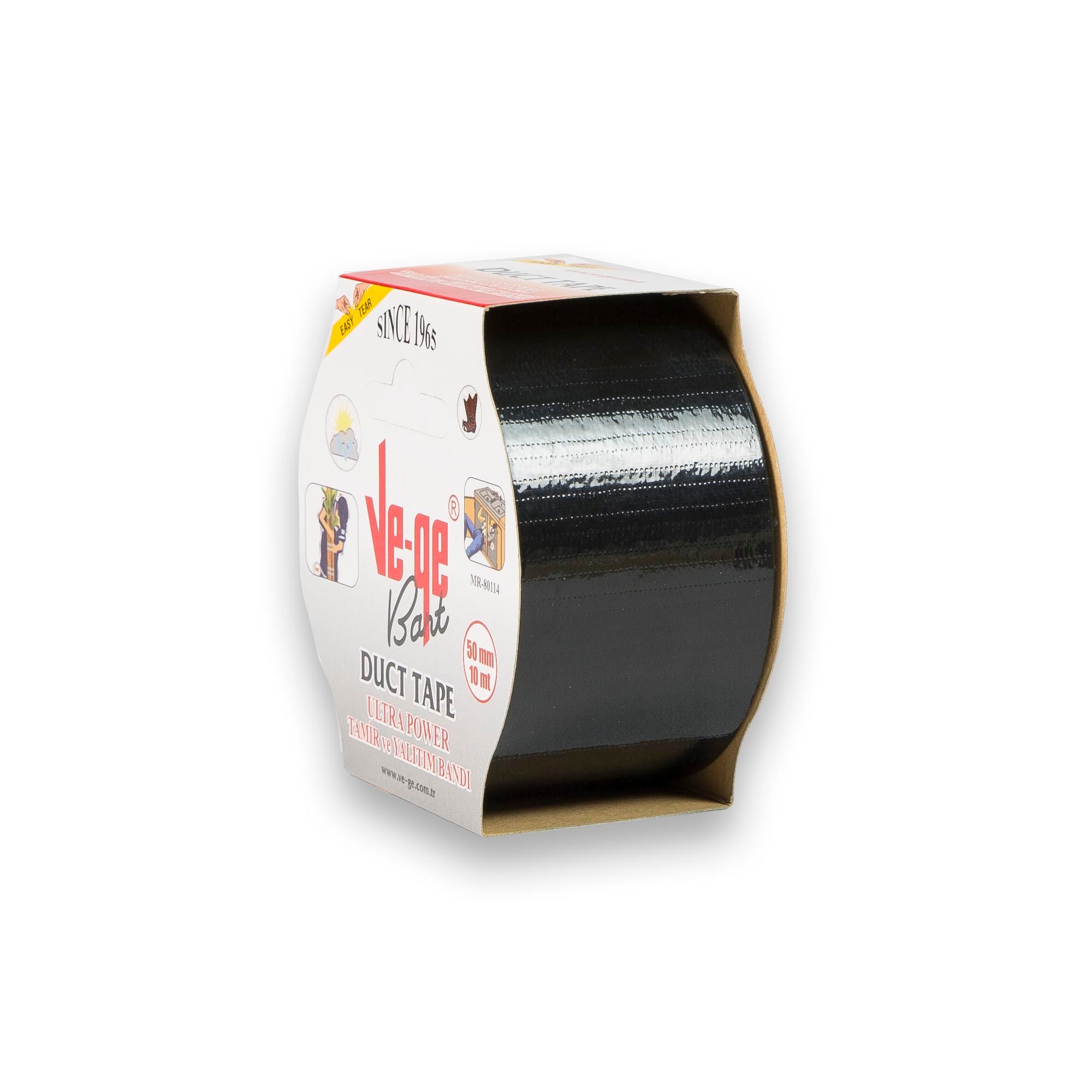 Tamir Yalıtım Bandı (Duck Tape) 50 mm x 10 m - Siyah