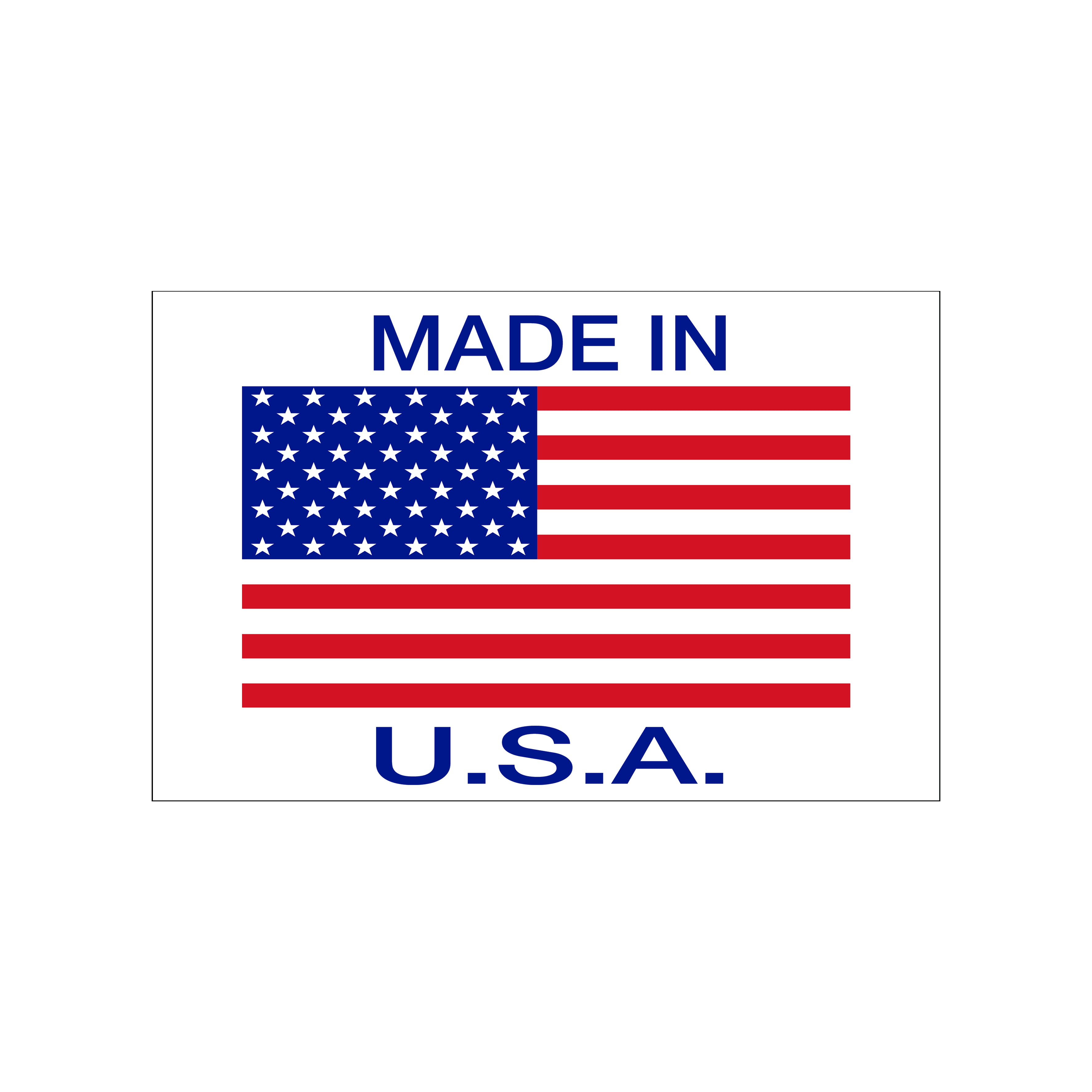 Made in USA Etiketi 85x55 mm 1 Rulo (250 Adet)