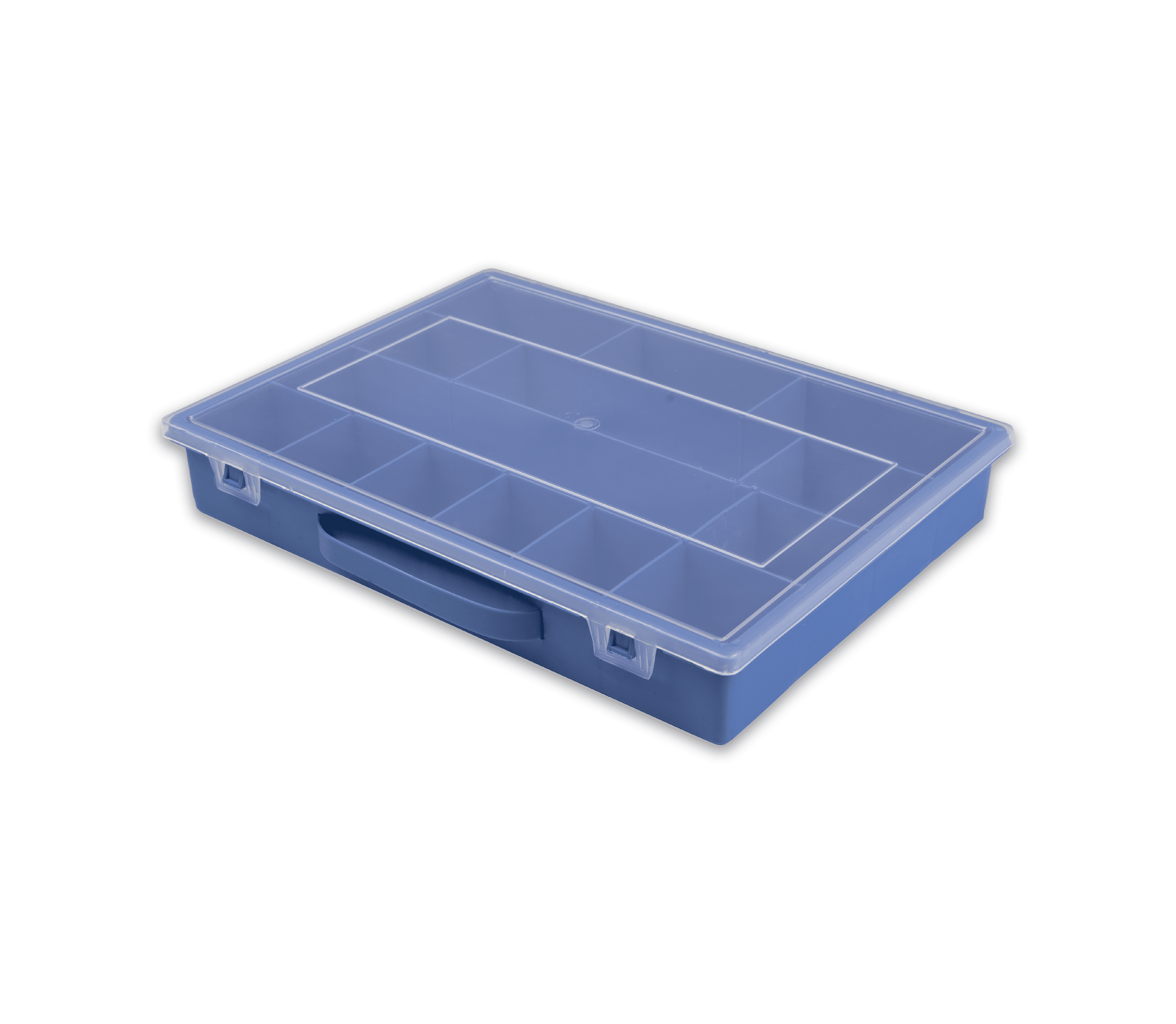 Plastik Organizer Kutu 14 Bölmeli 25x33x5,5 cm Mavi - 714