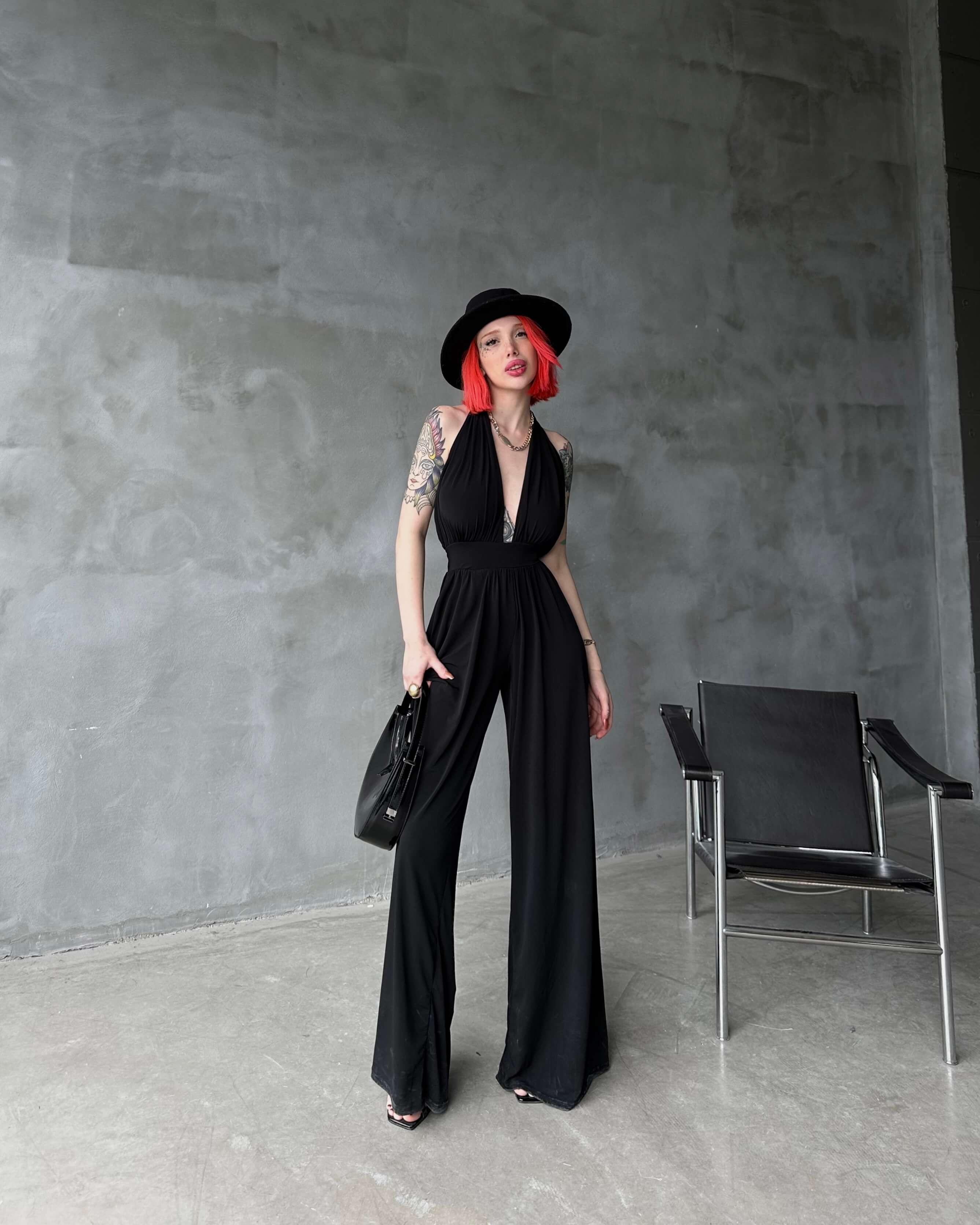 NORA BLACK BAĞLAMALI TULUM