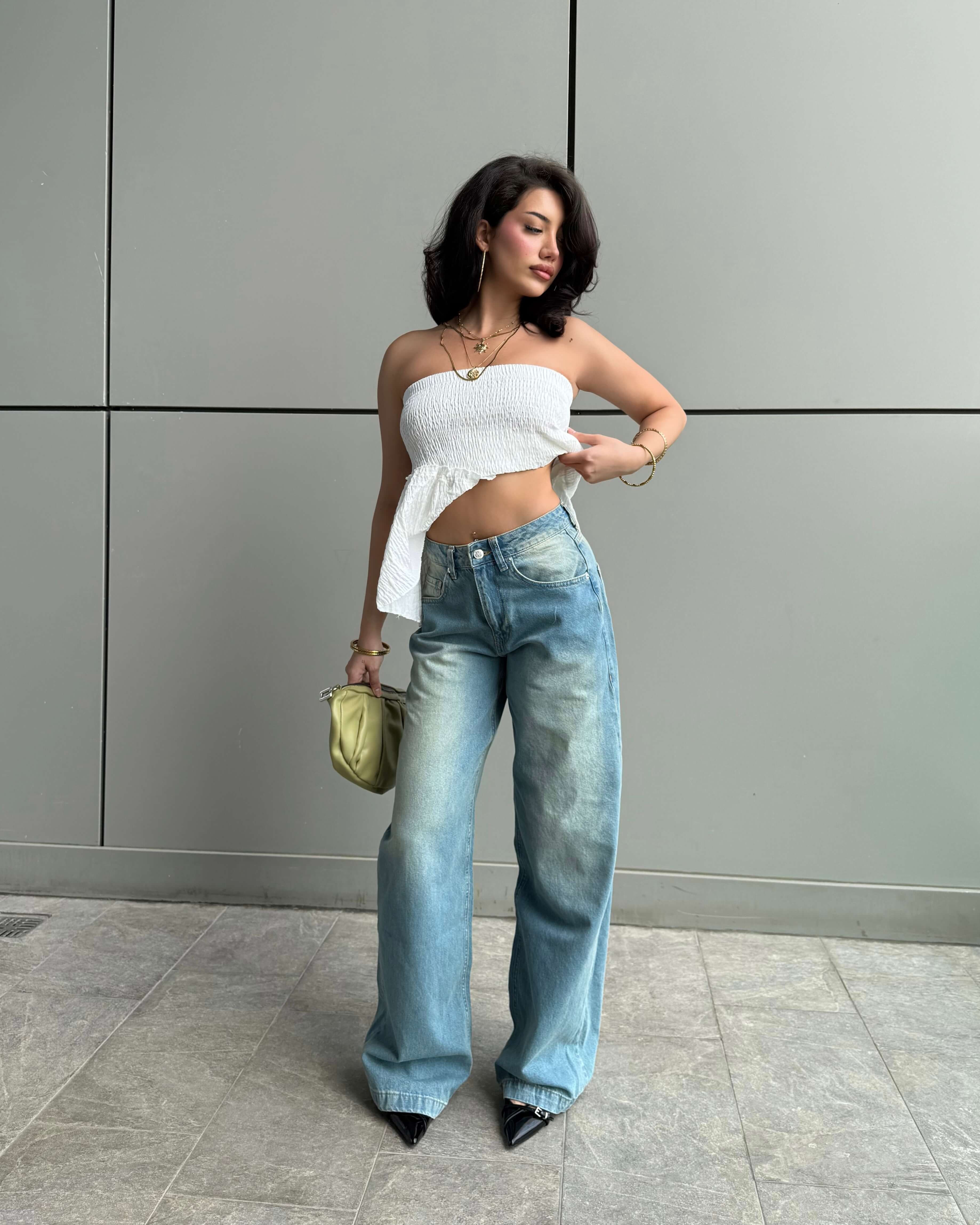 DYNE GREEN YIKAMALI BAGGY JEAN
