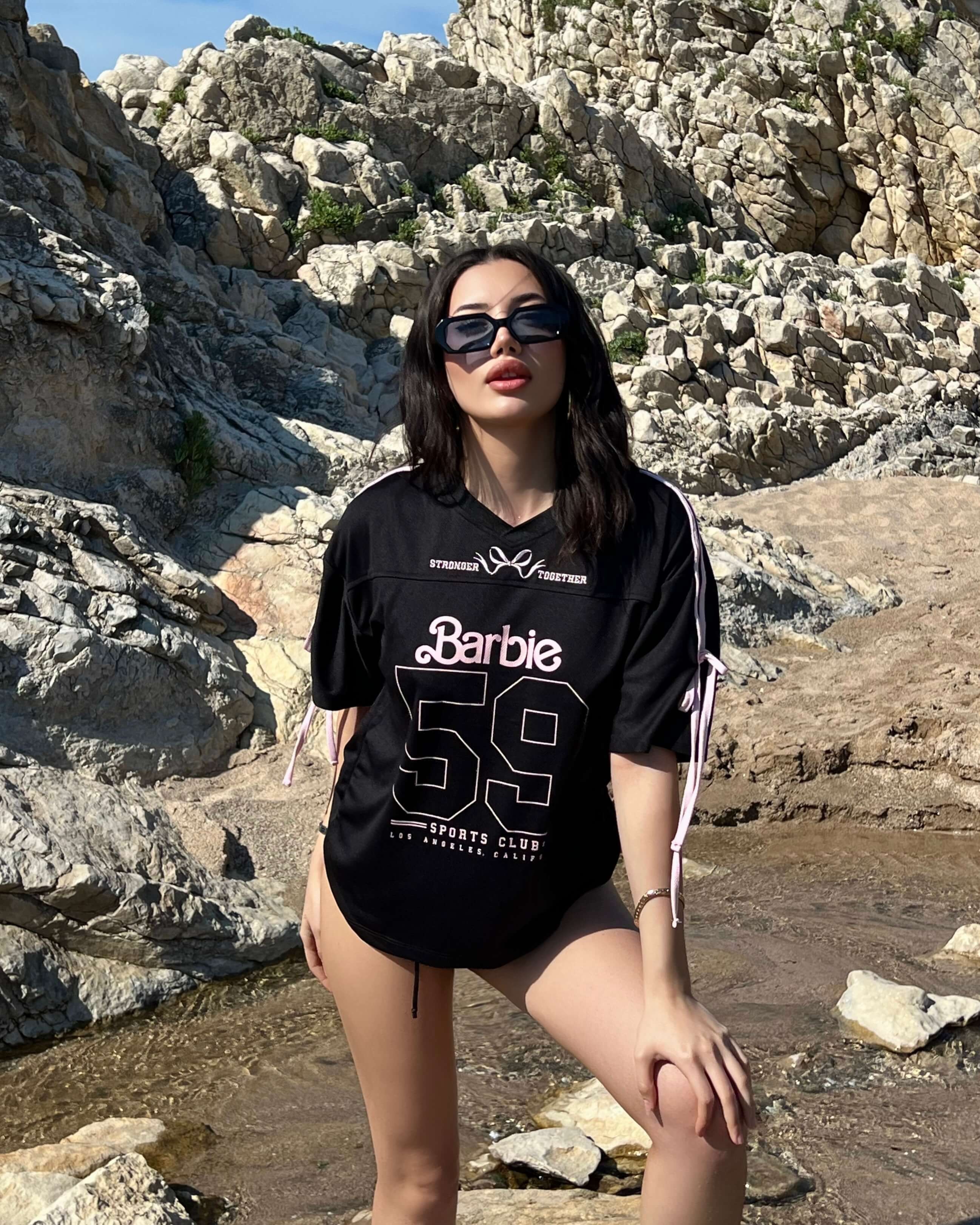 BARBİE PİNK FİYONK DETAY T-SHIRT