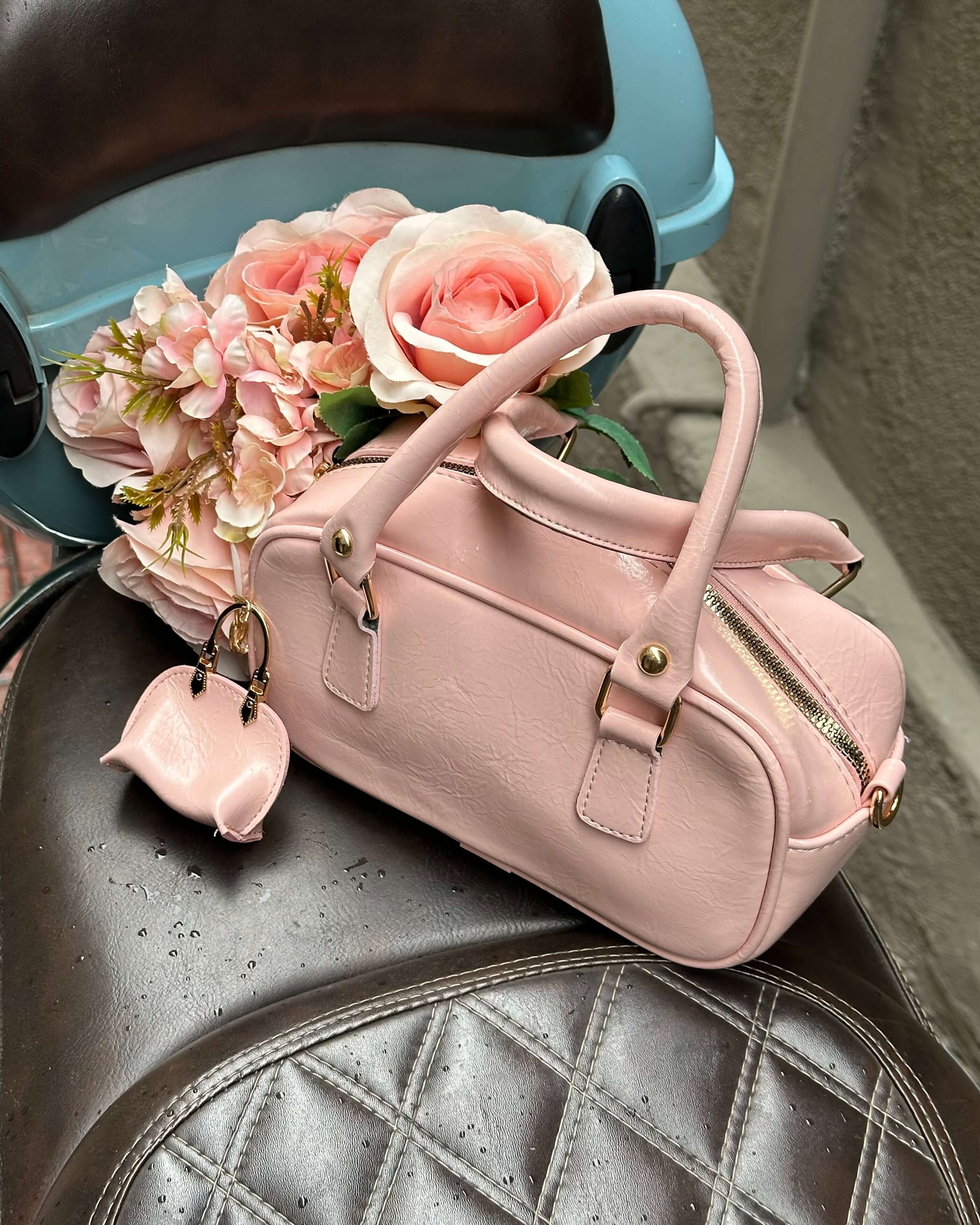 THAM POWDER PINK BAGET EL ÇANTASI