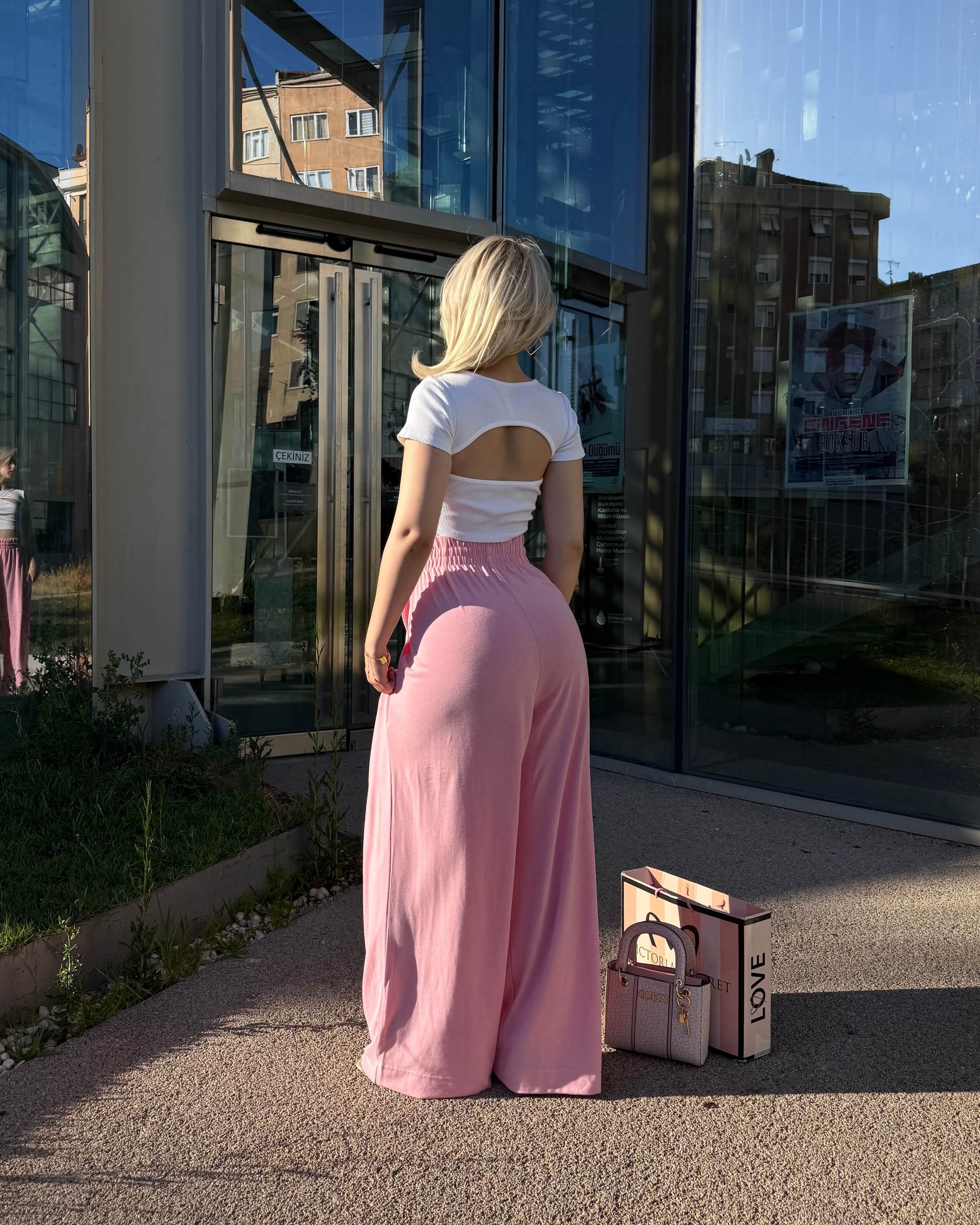 SOULSA PINK OVERSIZE EŞOFMAN