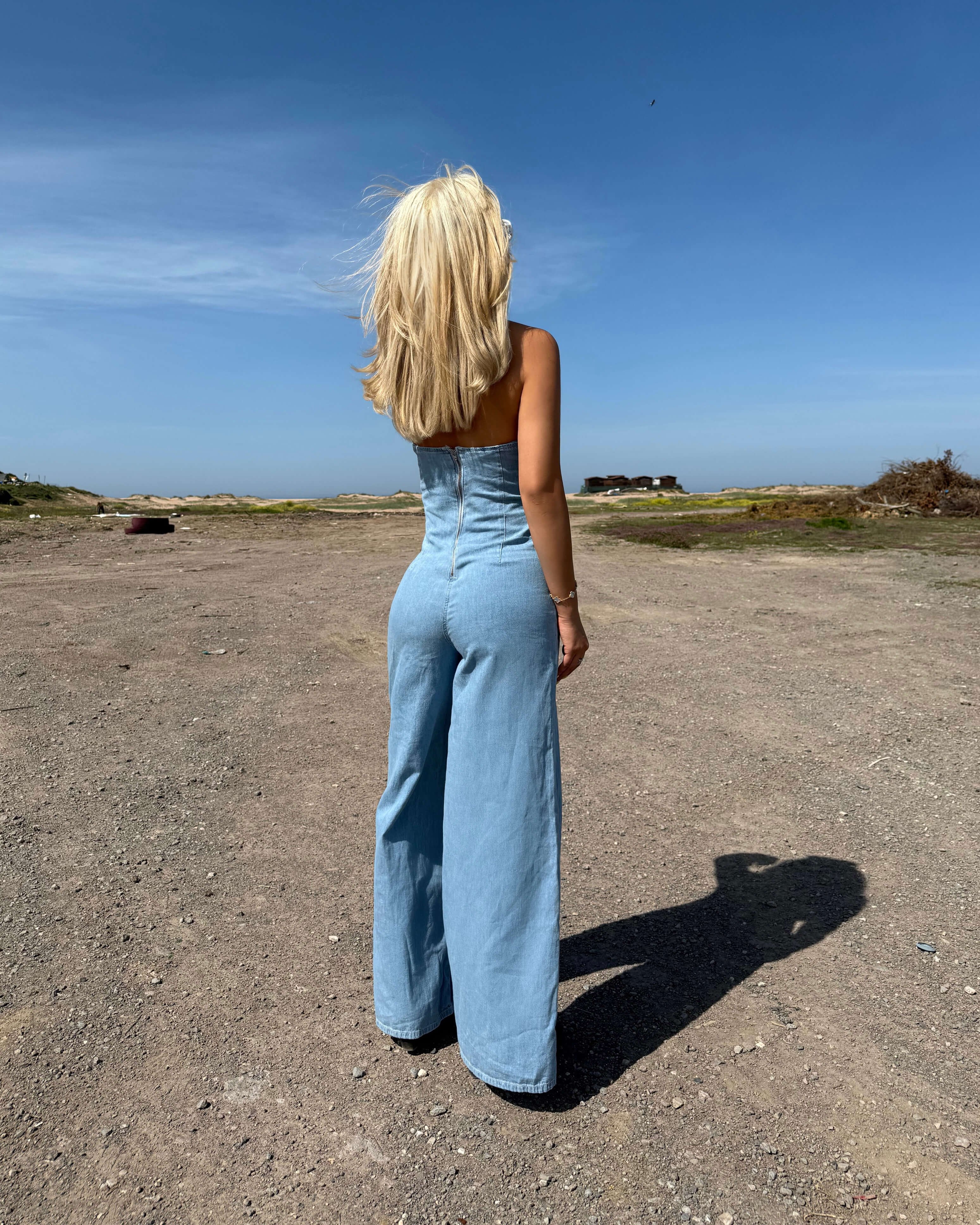RÜFUS BLUE BOYUNDAN BAĞLAMALI KOT TULUM
