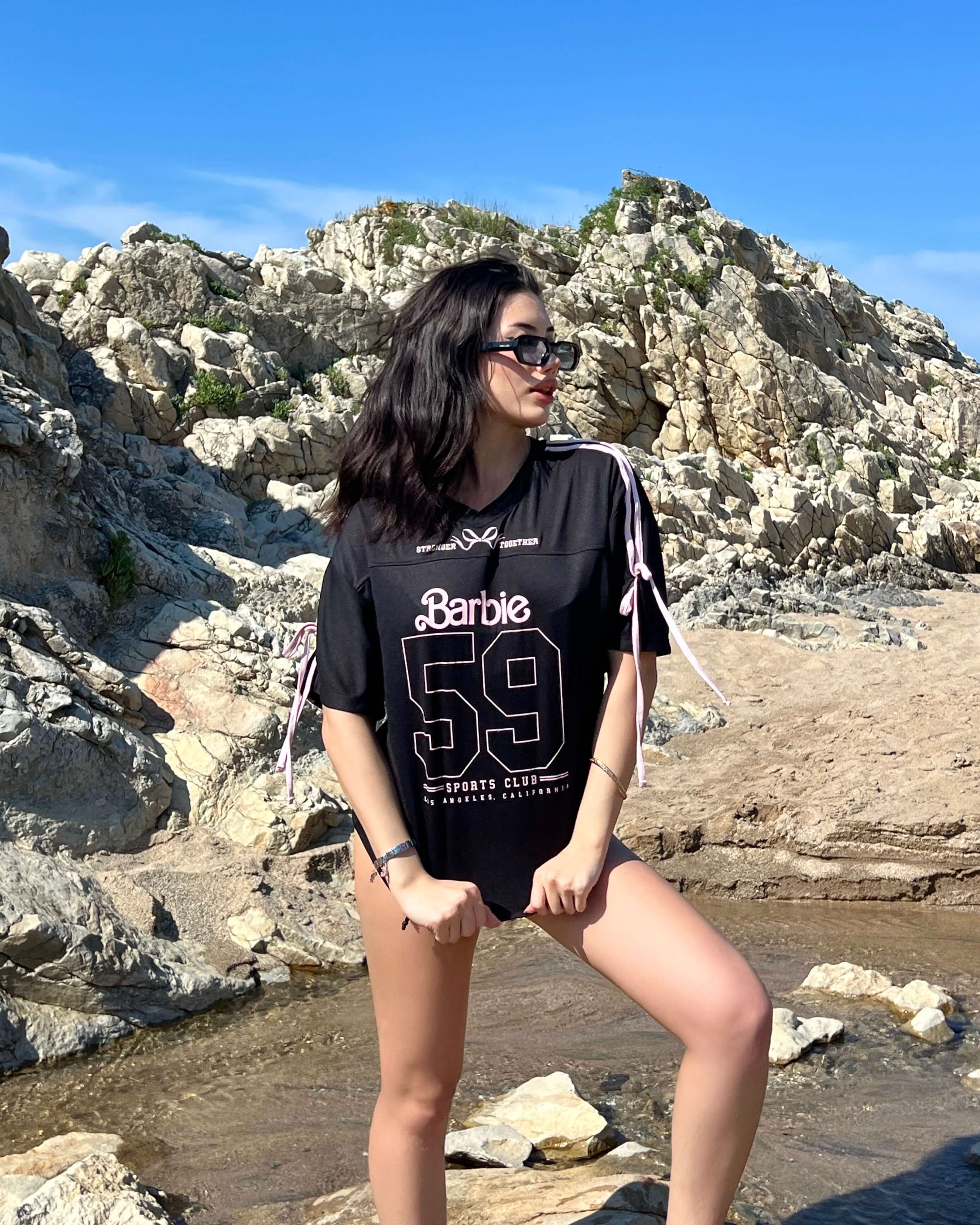 BARBİE PİNK FİYONK DETAY T-SHIRT
