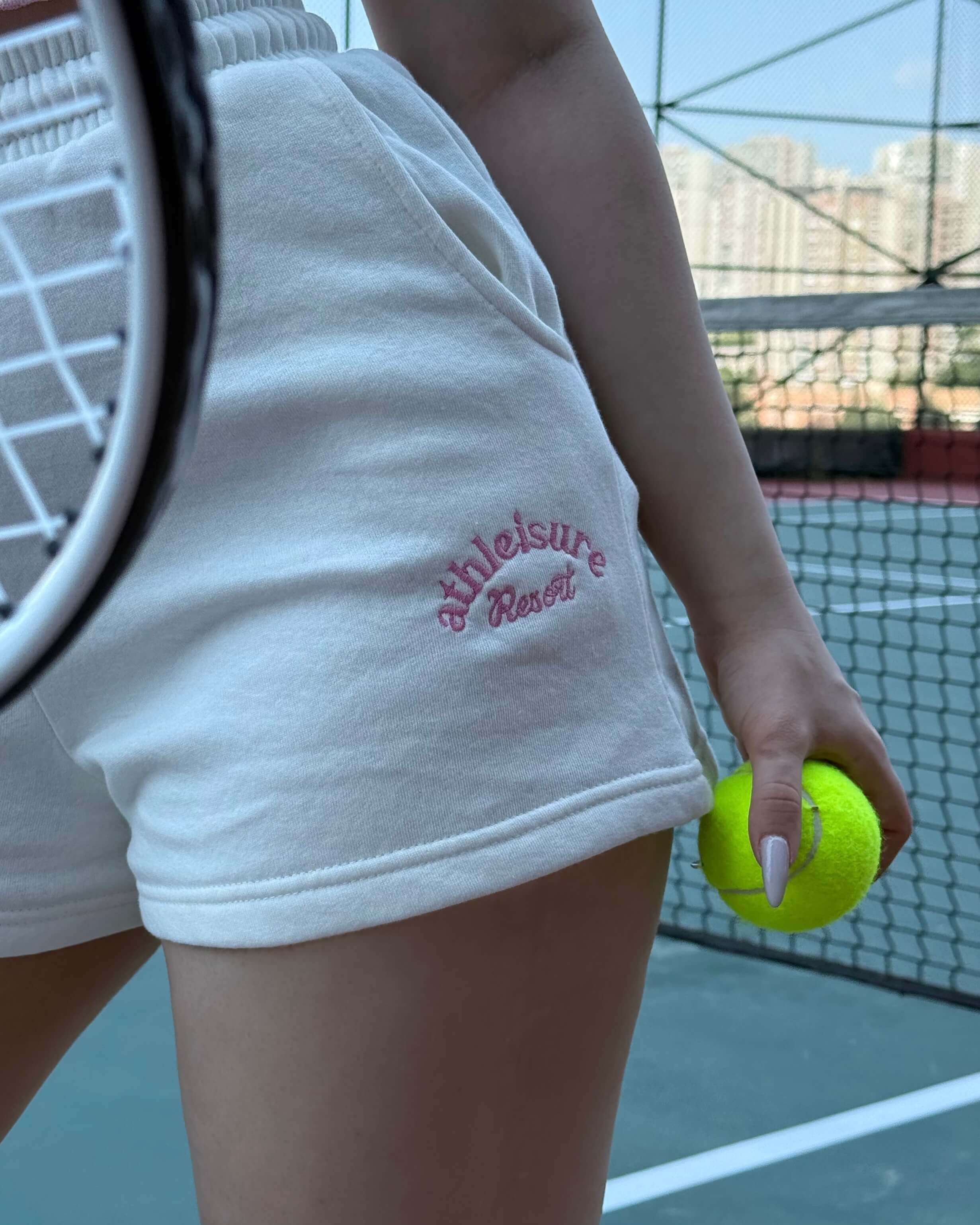 ATHLEISURE WHITE MİNİ ŞORT