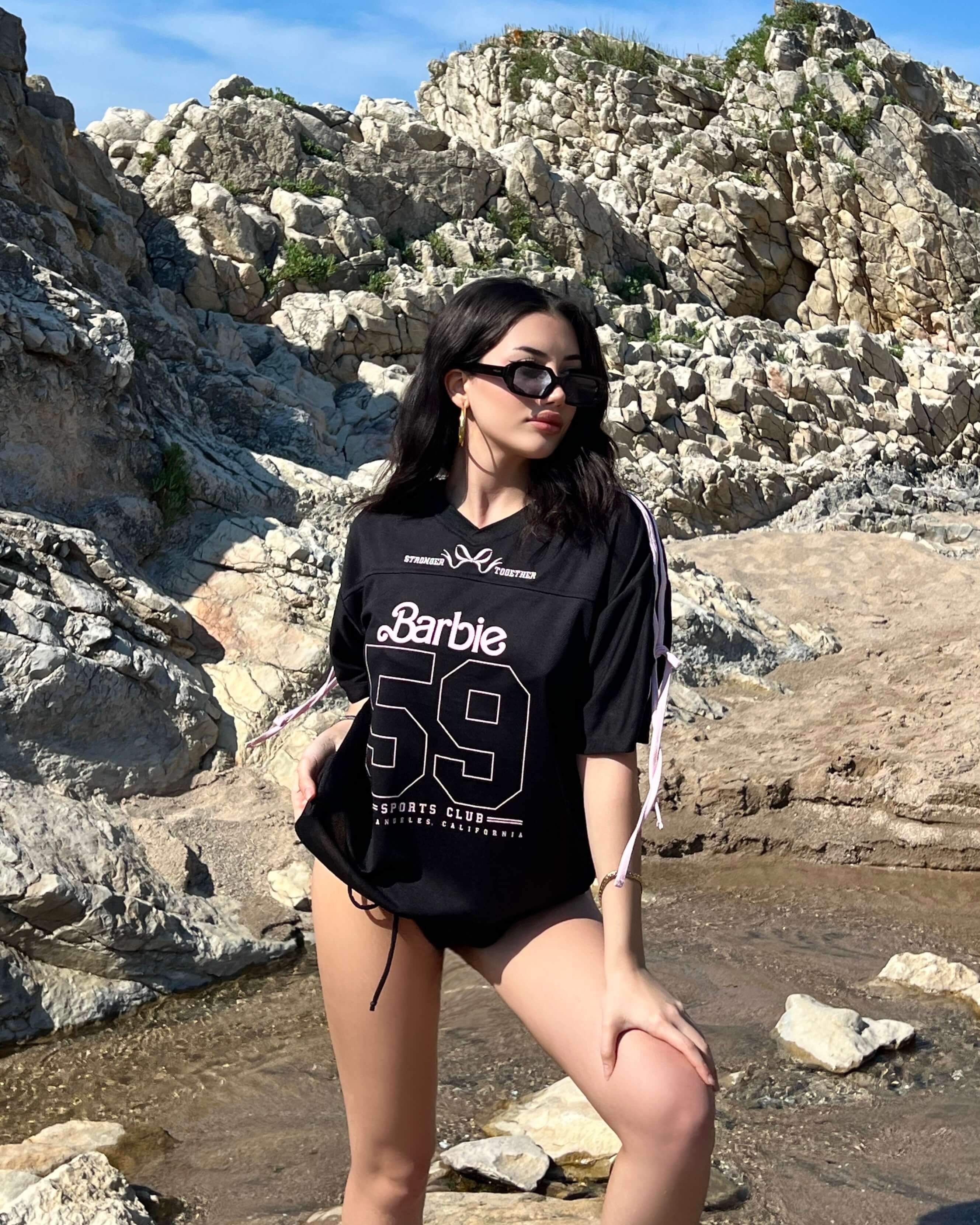 BARBİE PİNK FİYONK DETAY T-SHIRT