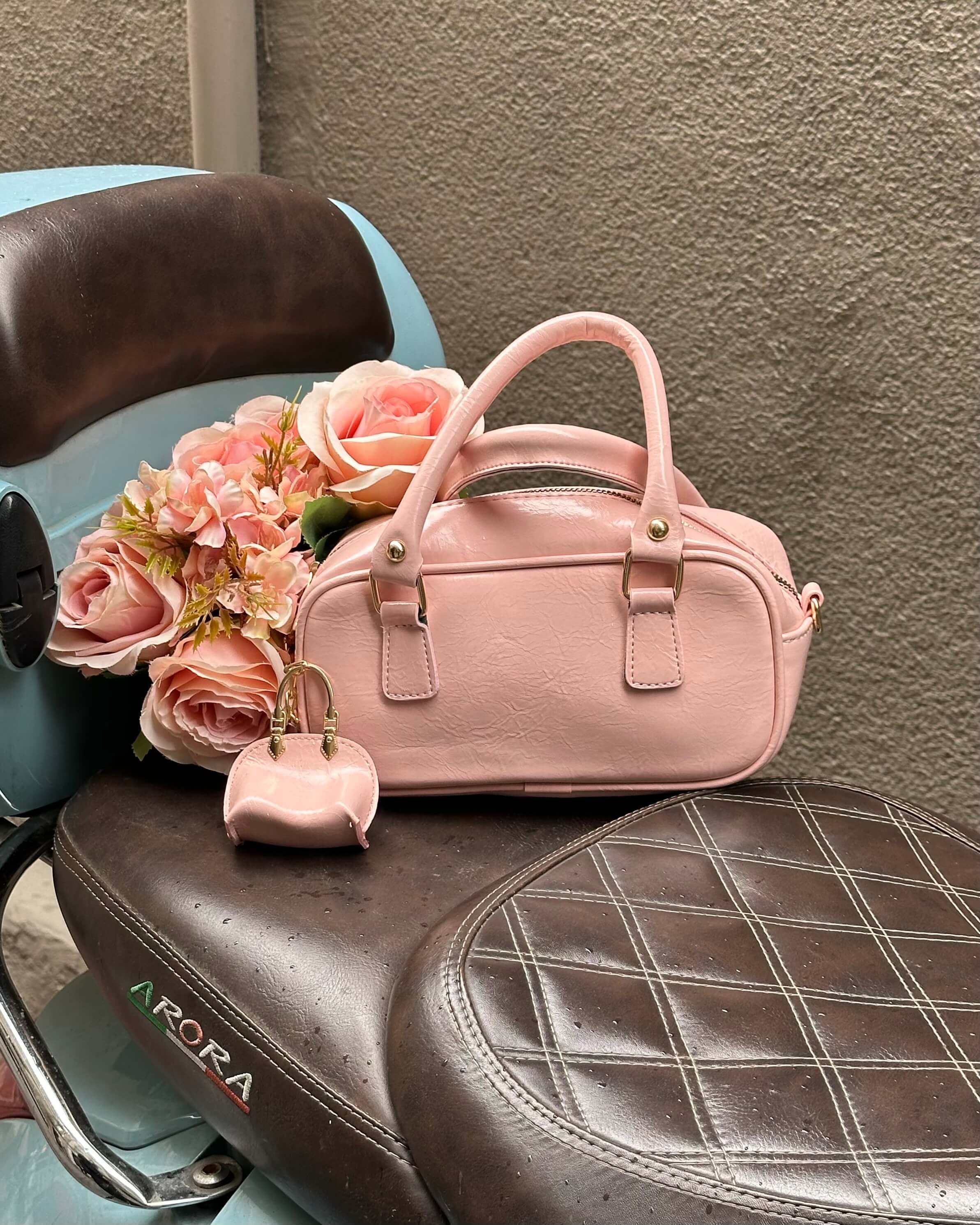 THAM POWDER PINK BAGET EL ÇANTASI
