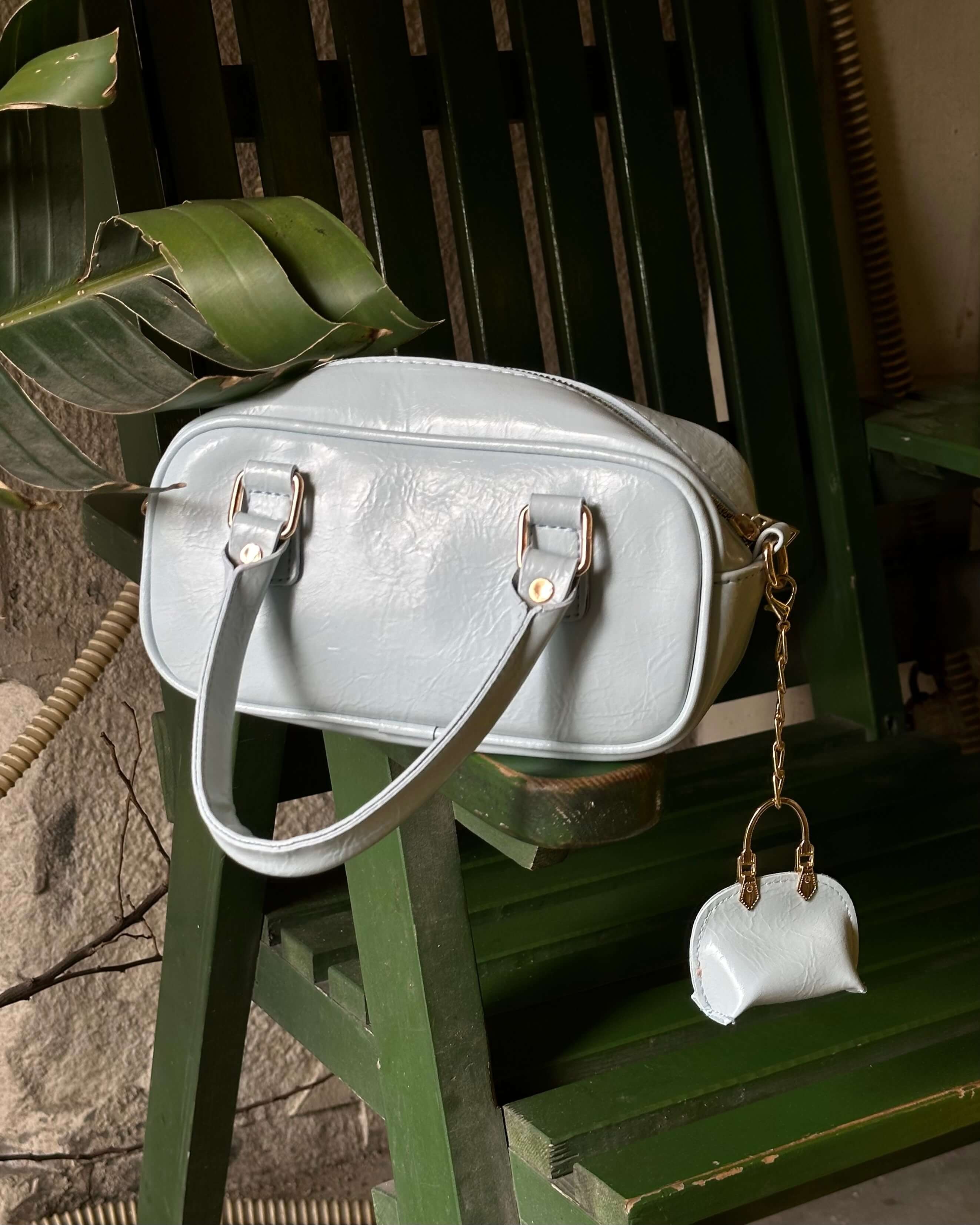THAM POWDER BLUE BAGET EL ÇANTASI