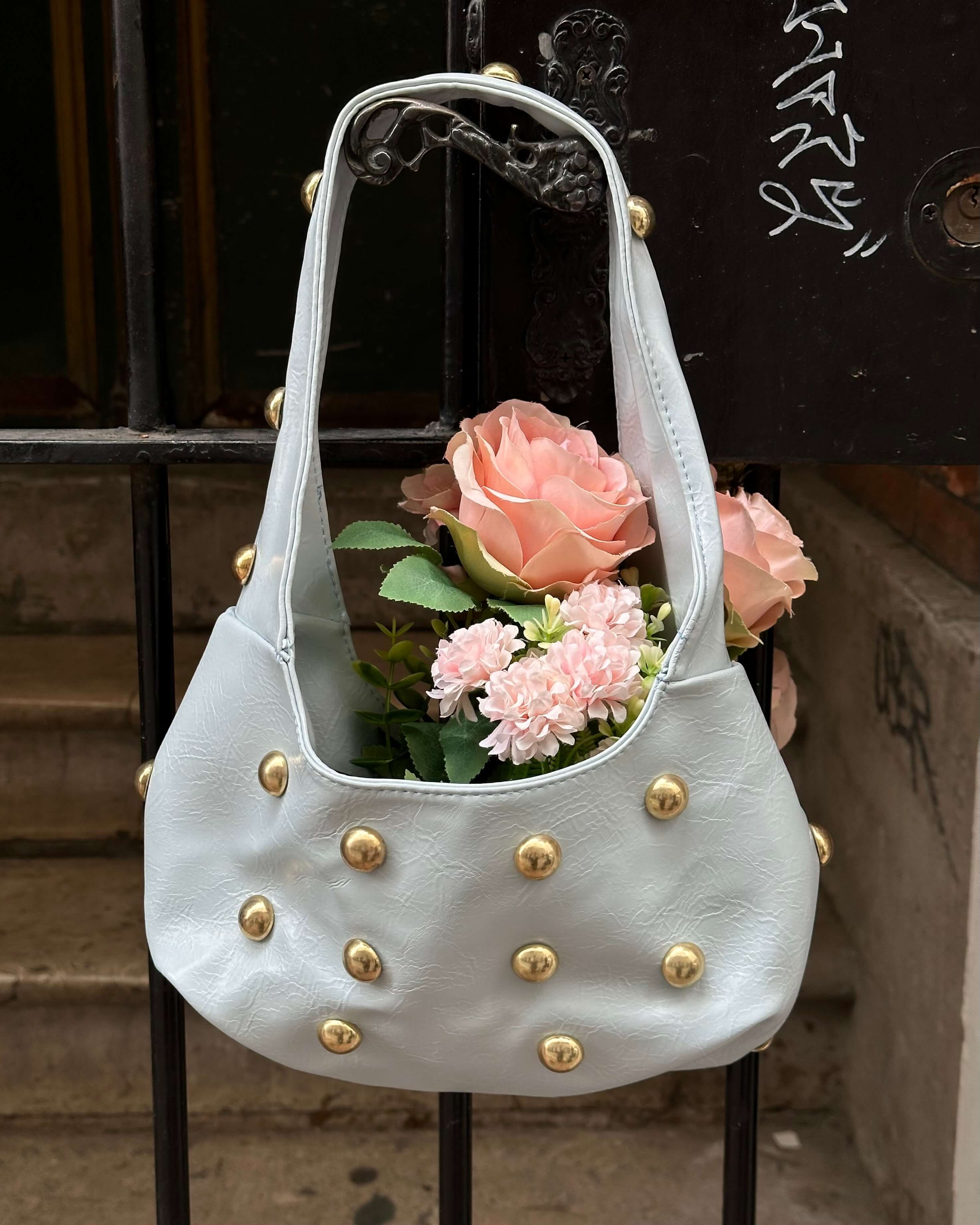 ALYCIA POWDER BLUE ZIMBALI KOL ÇANTASI