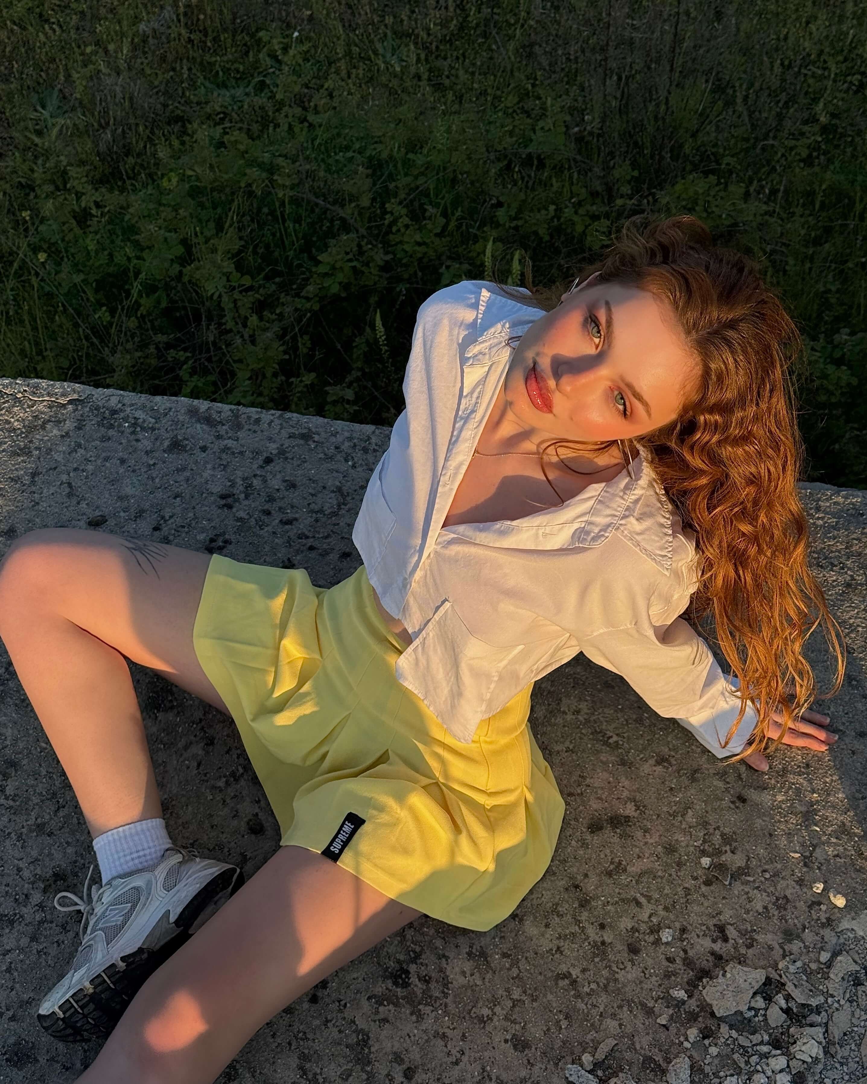 PERSONA YELLOW PİLELİ ETEK