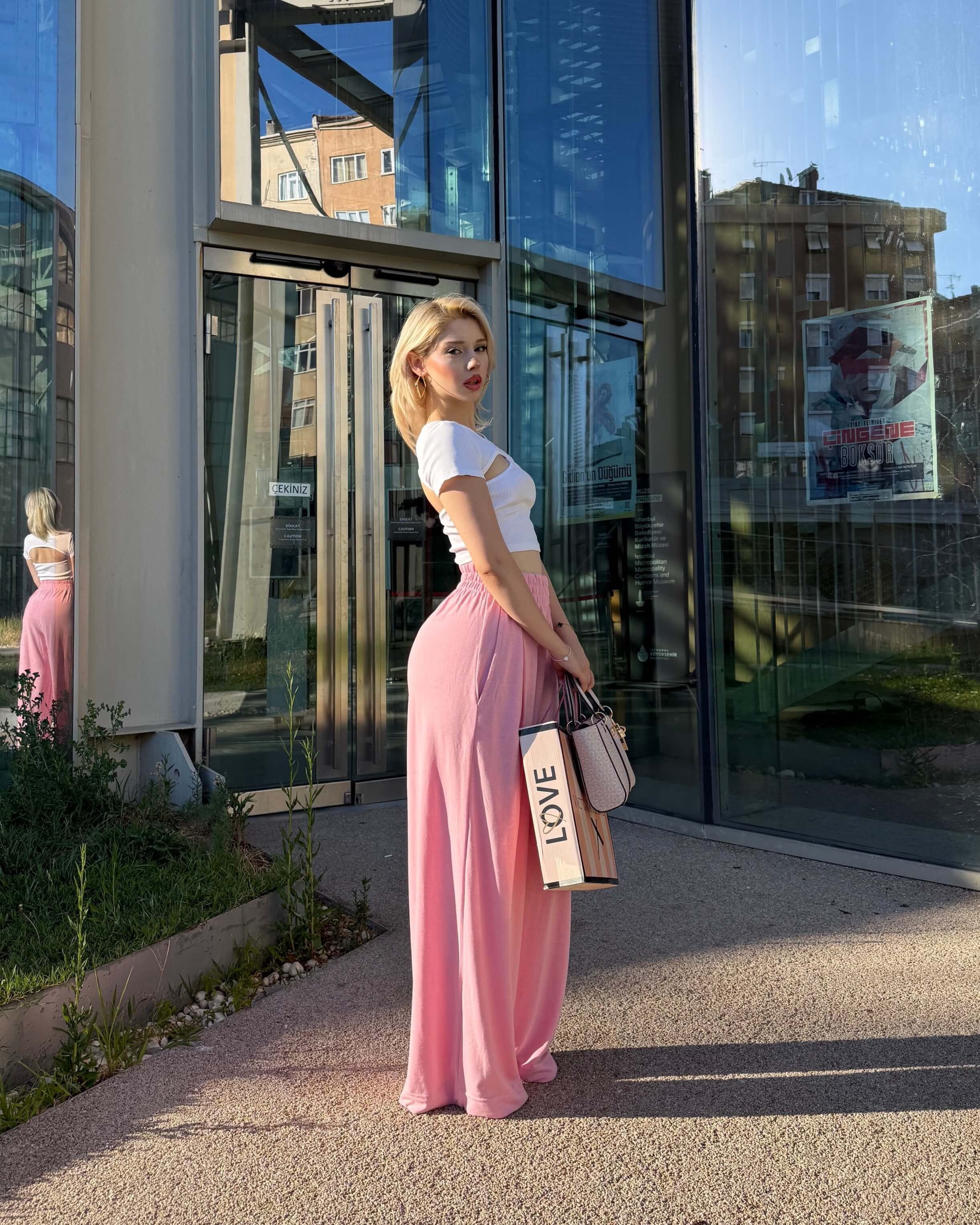 SOULSA PINK OVERSIZE EŞOFMAN