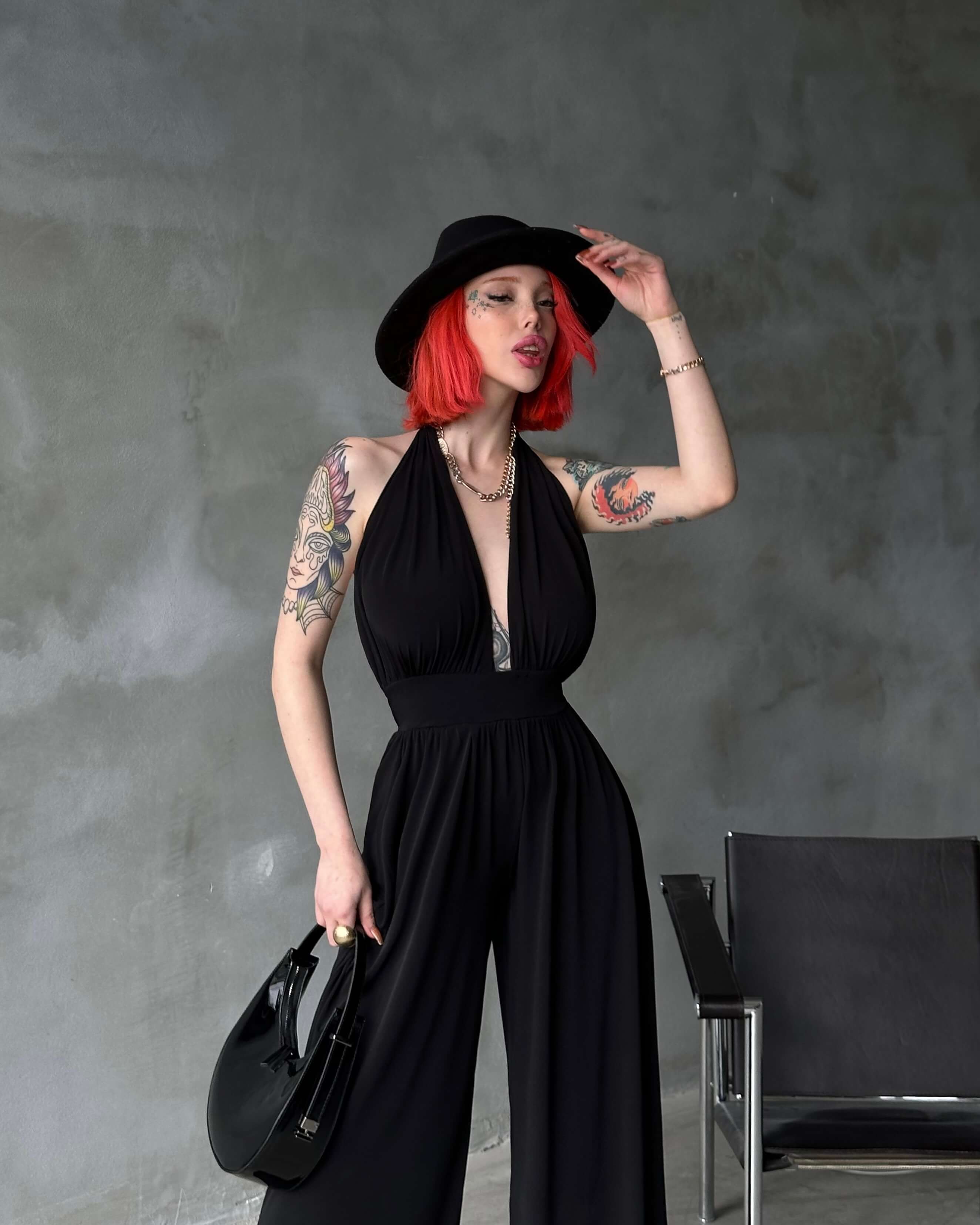 NORA BLACK BAĞLAMALI TULUM