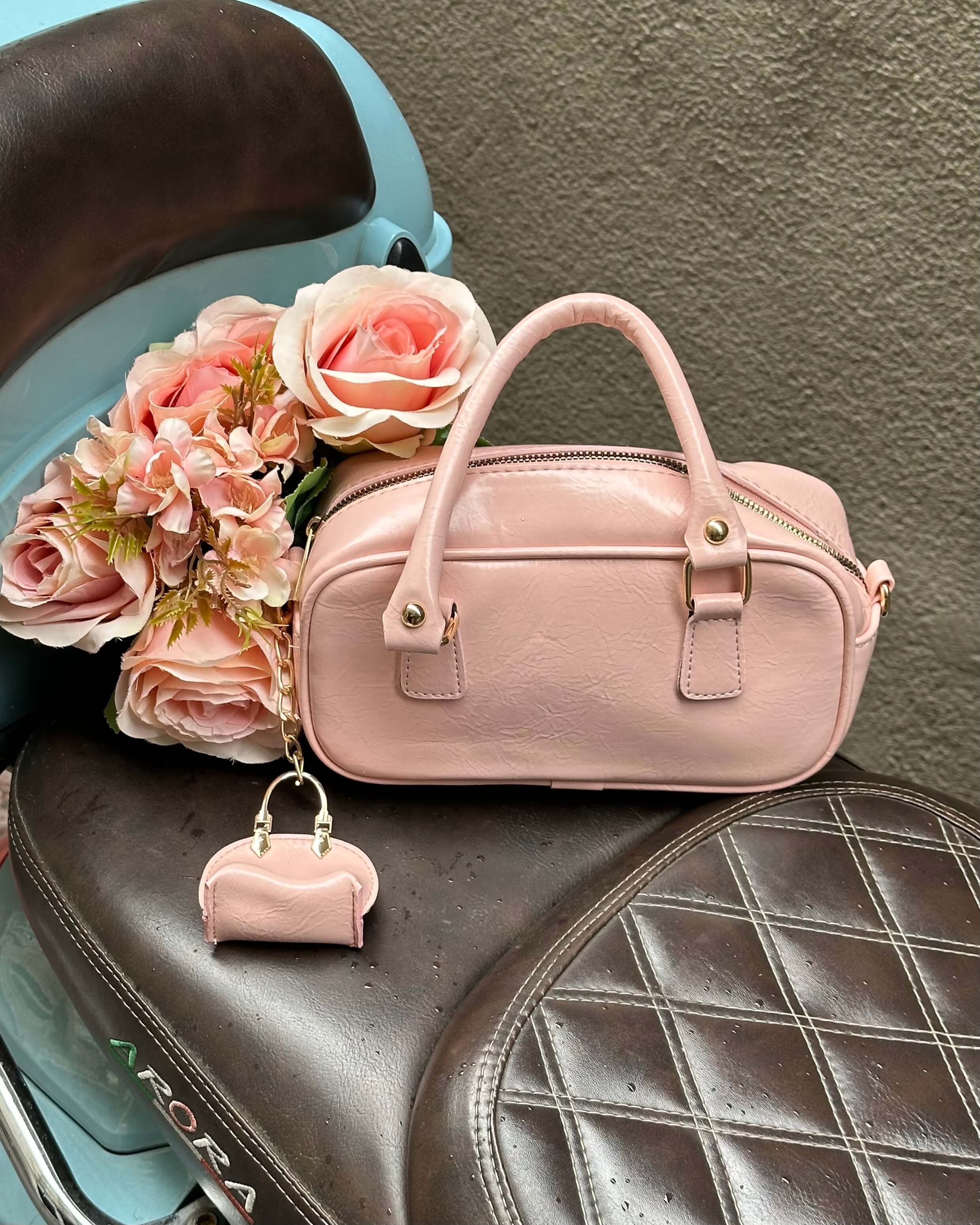 THAM POWDER PINK BAGET EL ÇANTASI