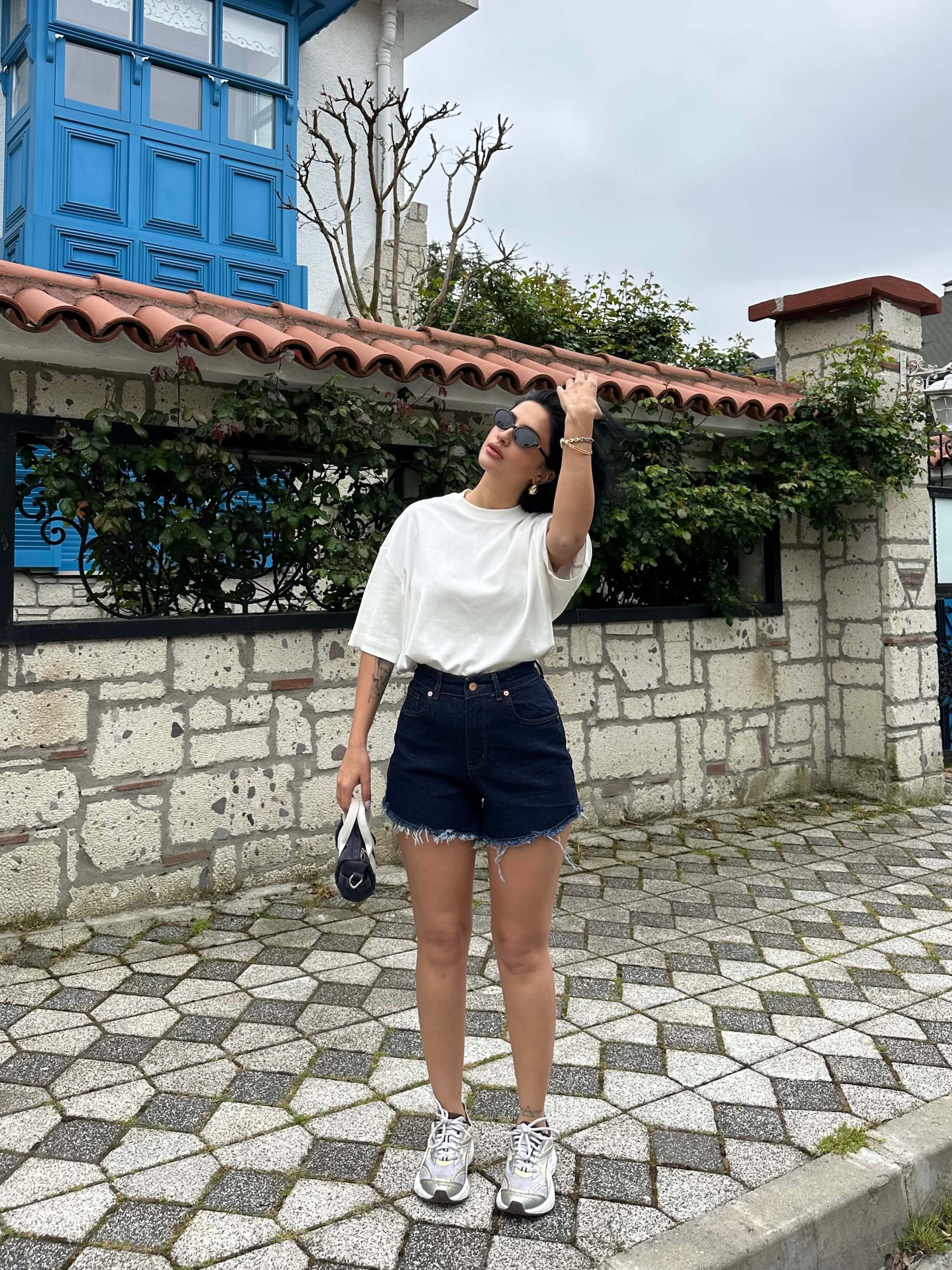 MUFIA NAVY BLUE JEAN ŞORT
