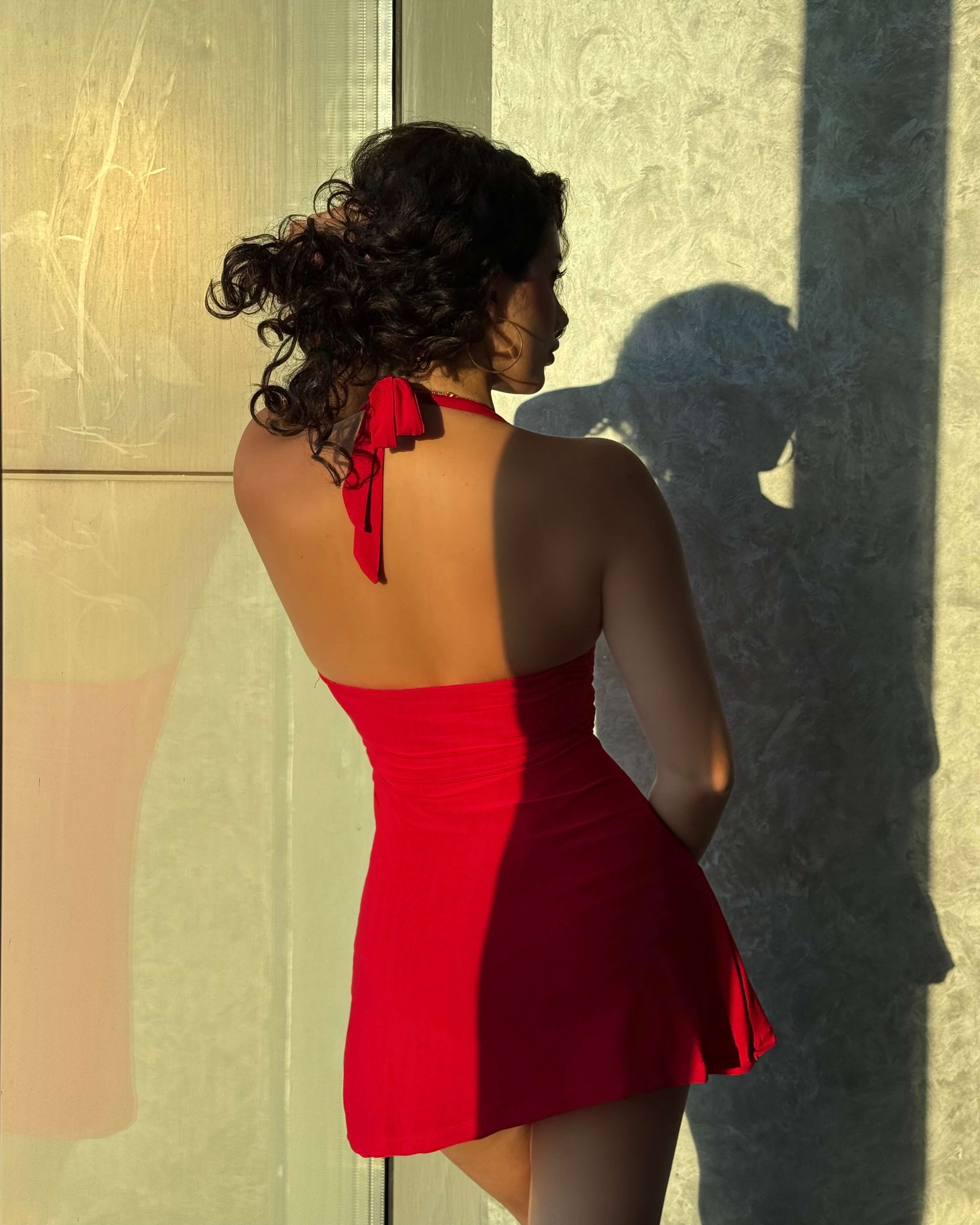 CASSANDRA RED BOYUNDAN BAĞLAMALI ELBİSE