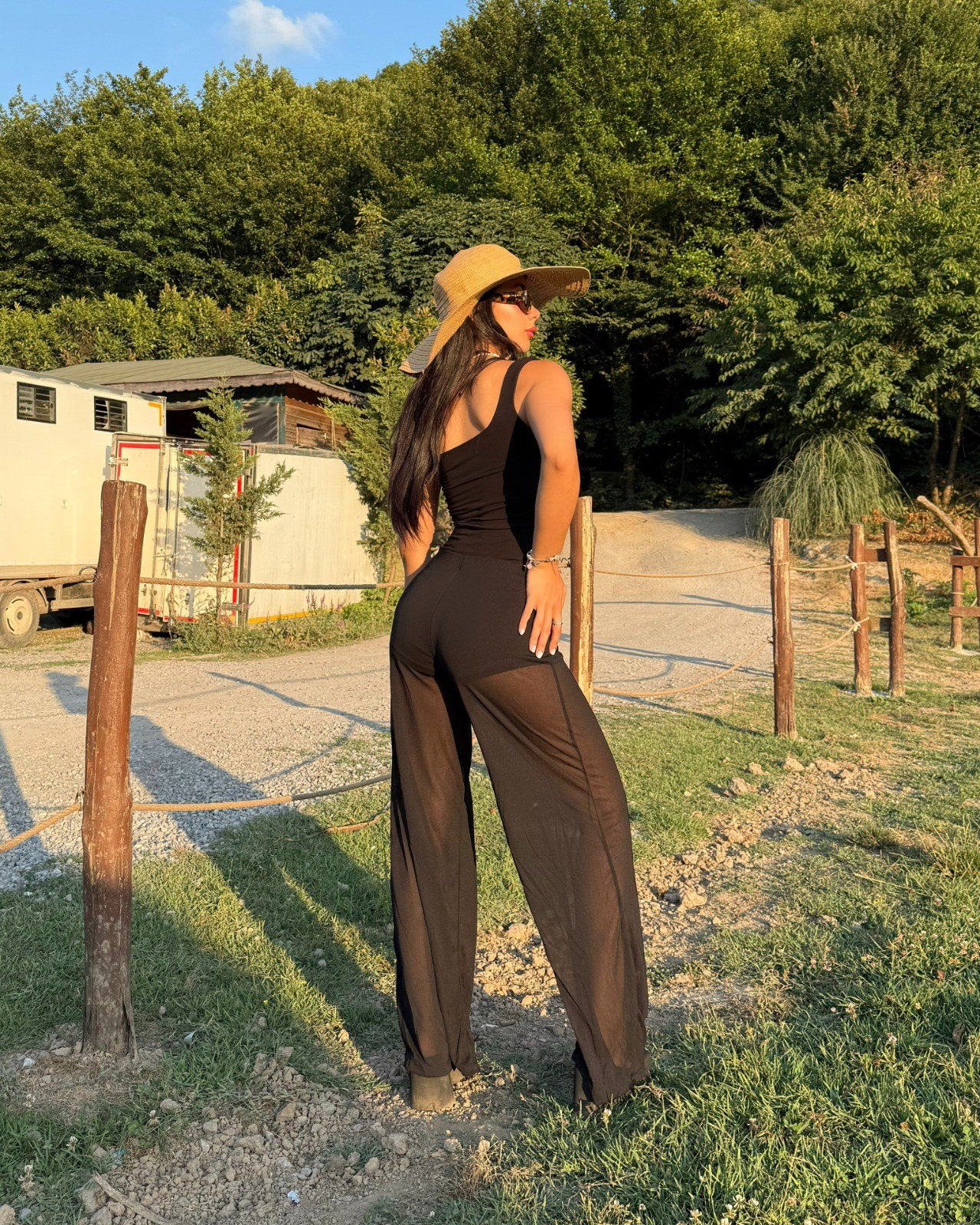 MOSUEE BLACK ŞORTLU TÜL PANTOLON